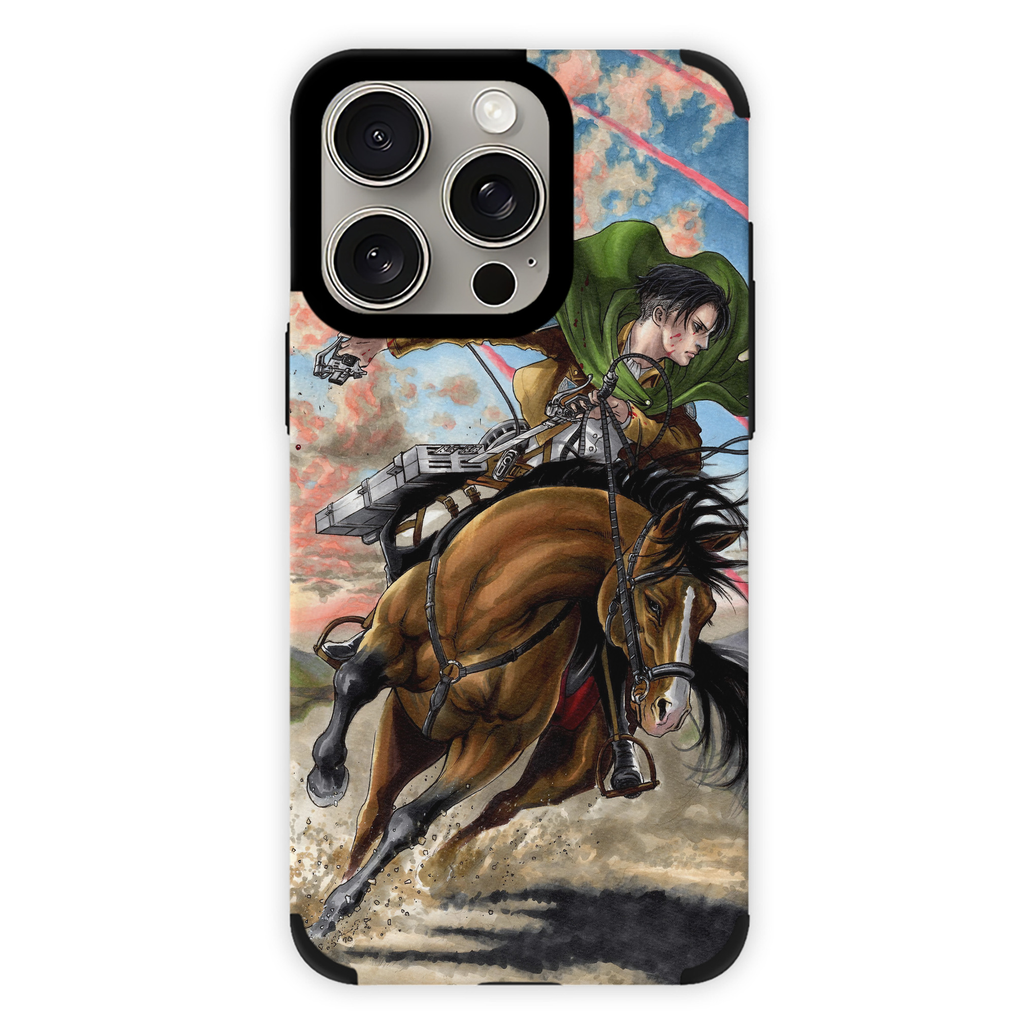 （画像用） 進撃の巨人 Attack on Titan 【iPhone15ProMax対応】 PUレザー スマホケース 耐衝撃＆黄変防止