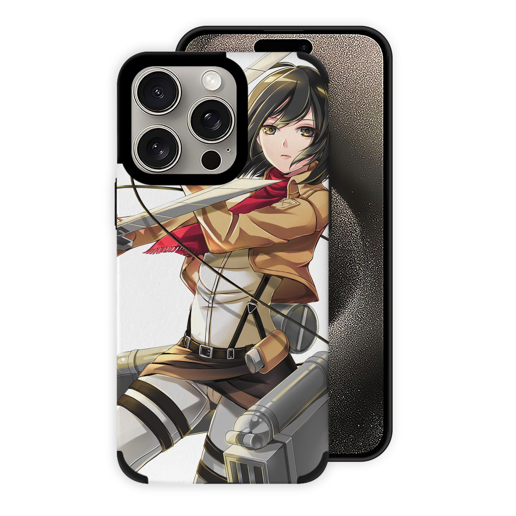 （画像用） 進撃の巨人 Attack on Titan 【iPhone15ProMax対応】 PUレザー スマホケース 耐衝撃＆黄変防止