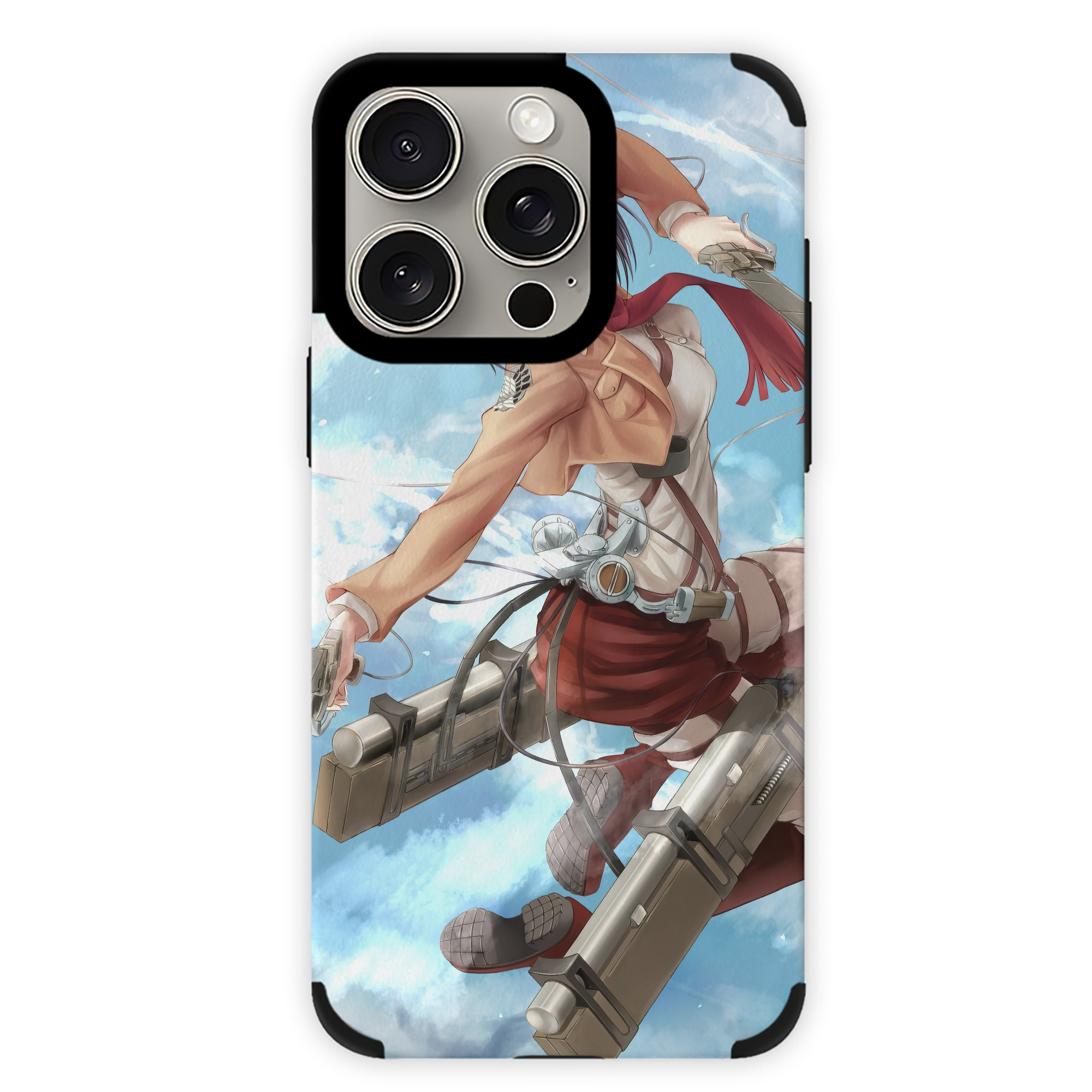 （画像用） 進撃の巨人 Attack on Titan 【iPhone15ProMax対応】 PUレザー スマホケース 耐衝撃＆黄変防止