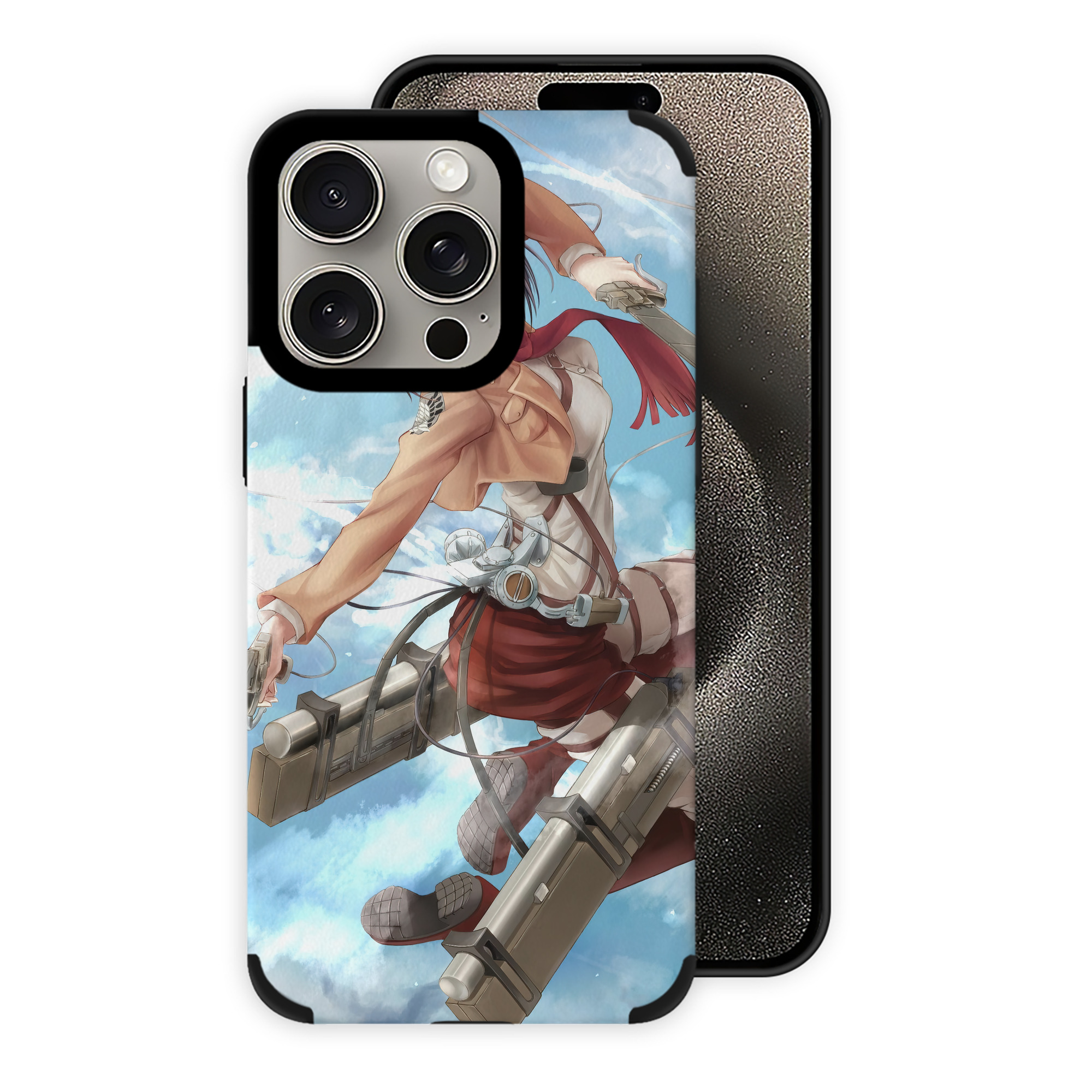 （画像用） 進撃の巨人 Attack on Titan 【iPhone15ProMax対応】 PUレザー スマホケース 耐衝撃＆黄変防止