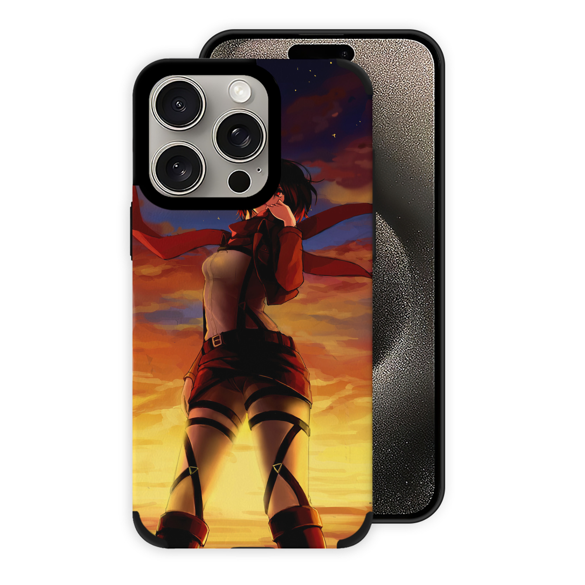 （画像用） 進撃の巨人 Attack on Titan 【iPhone15ProMax対応】 PUレザー スマホケース 耐衝撃＆黄変防止