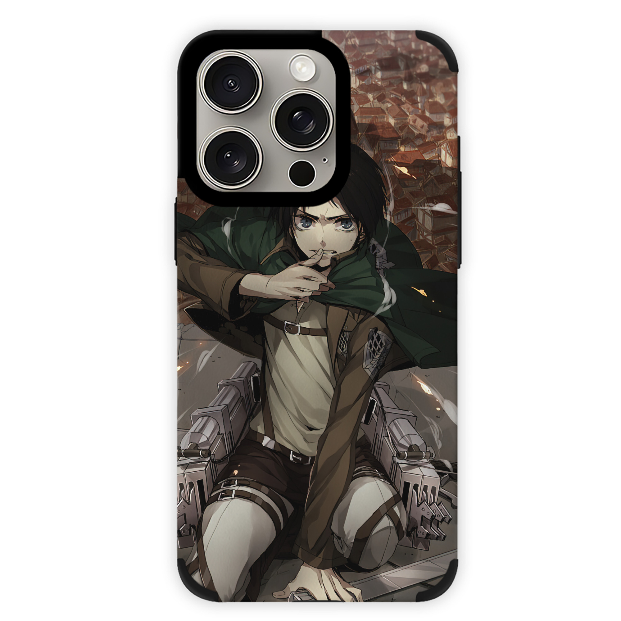 （画像用） 進撃の巨人 Attack on Titan 【iPhone15ProMax対応】 PUレザー スマホケース 耐衝撃＆黄変防止