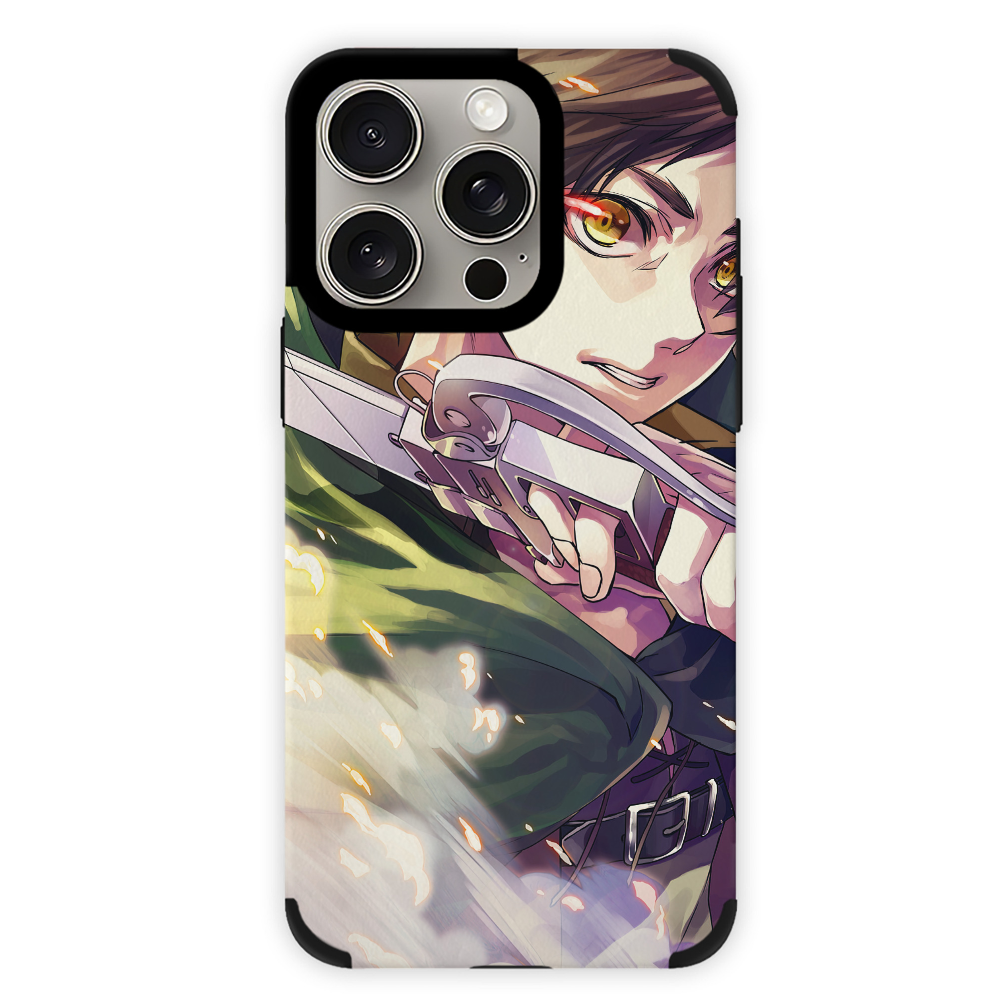 （画像用） 進撃の巨人 Attack on Titan 【iPhone15ProMax対応】 PUレザー スマホケース 耐衝撃＆黄変防止