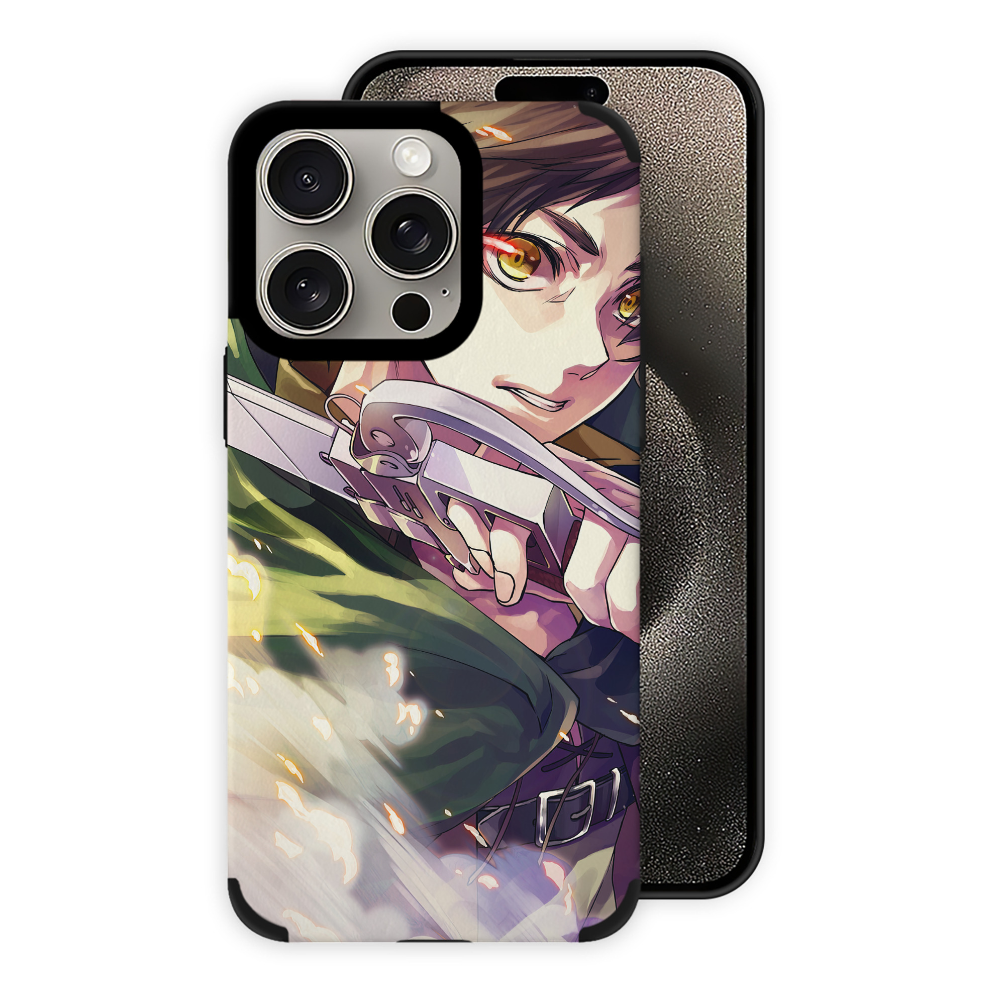 （画像用） 進撃の巨人 Attack on Titan 【iPhone15ProMax対応】 PUレザー スマホケース 耐衝撃＆黄変防止