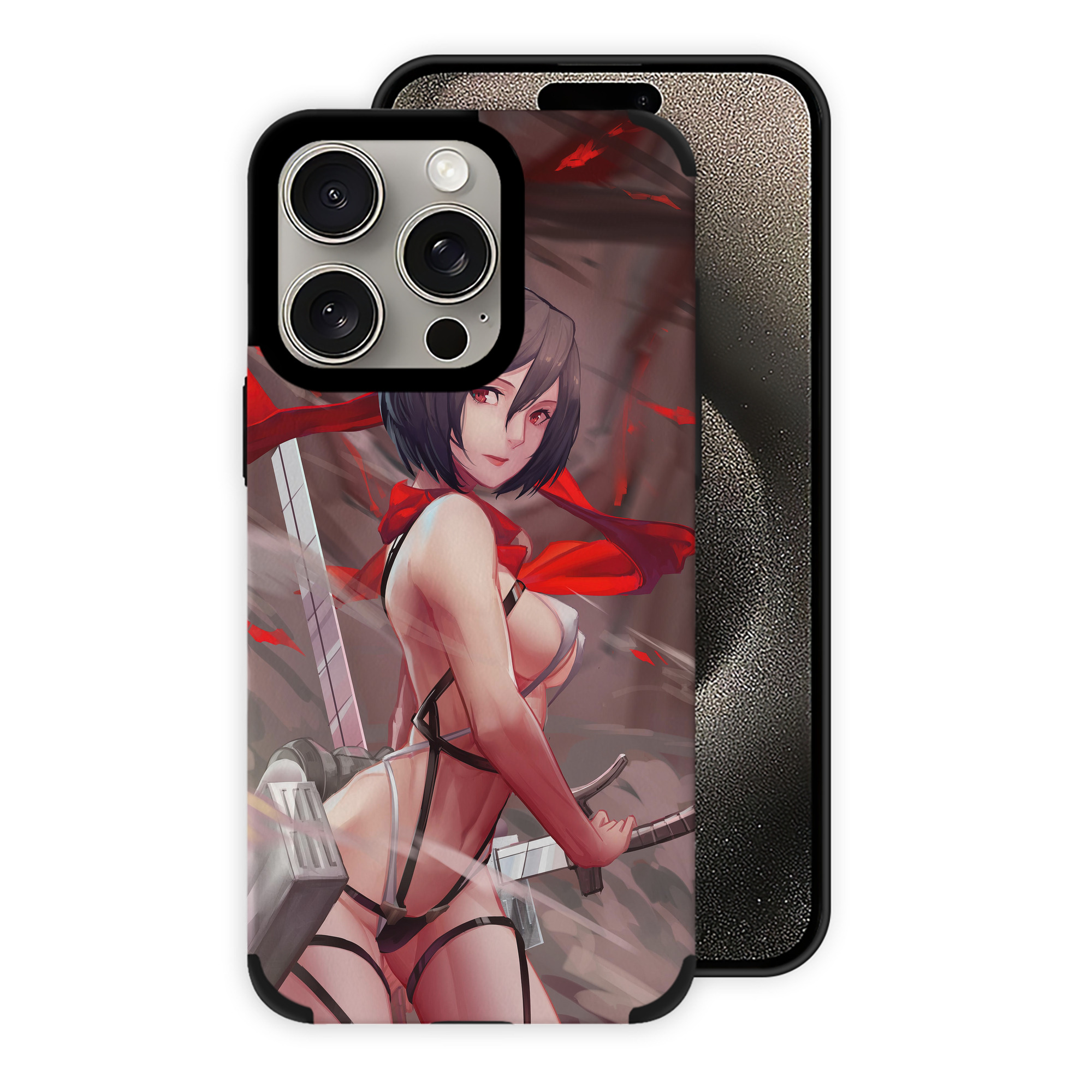 （画像用） 進撃の巨人 Attack on Titan 【iPhone15ProMax対応】 PUレザー スマホケース 耐衝撃＆黄変防止