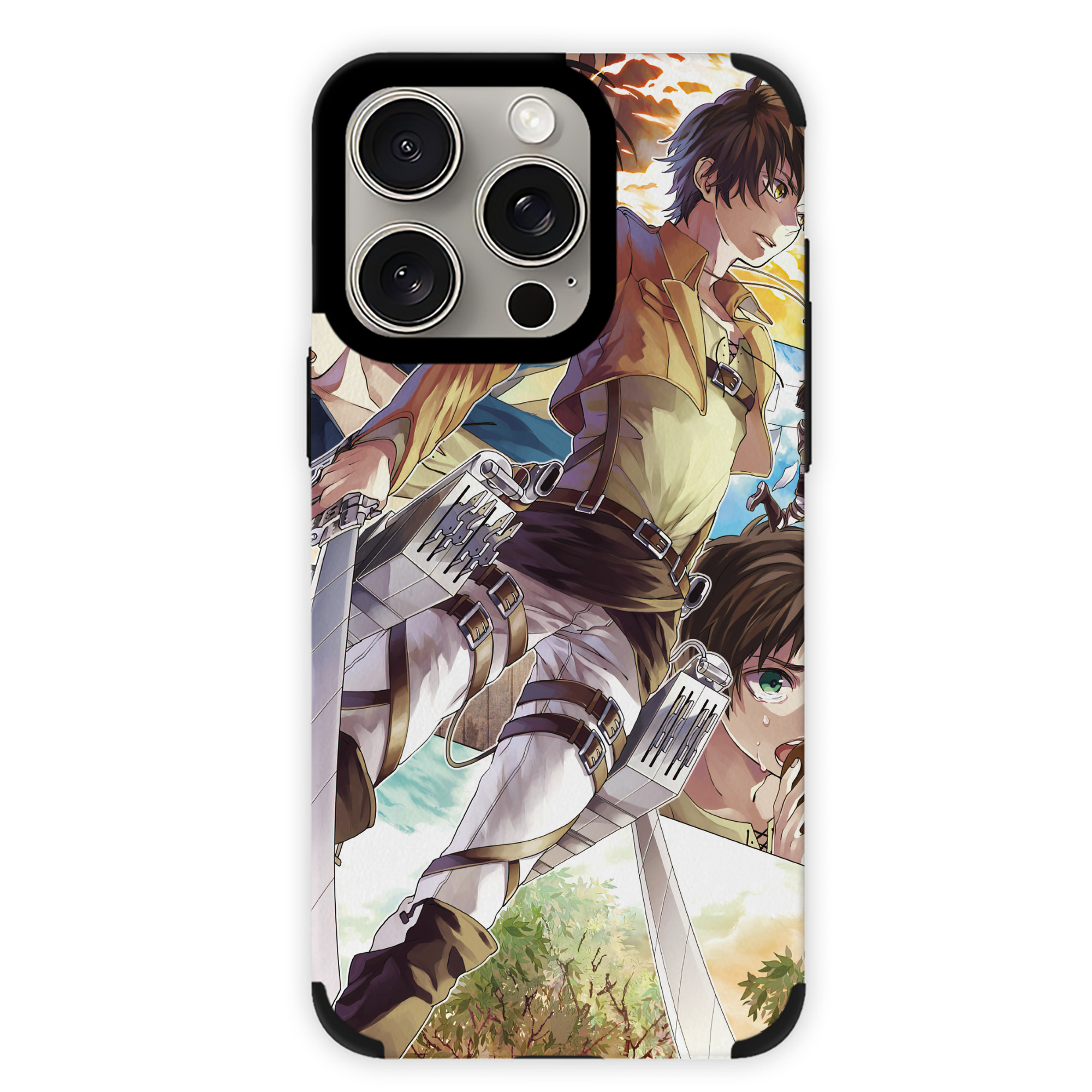 （画像用） 進撃の巨人 Attack on Titan 【iPhone15ProMax対応】 PUレザー スマホケース 耐衝撃＆黄変防止
