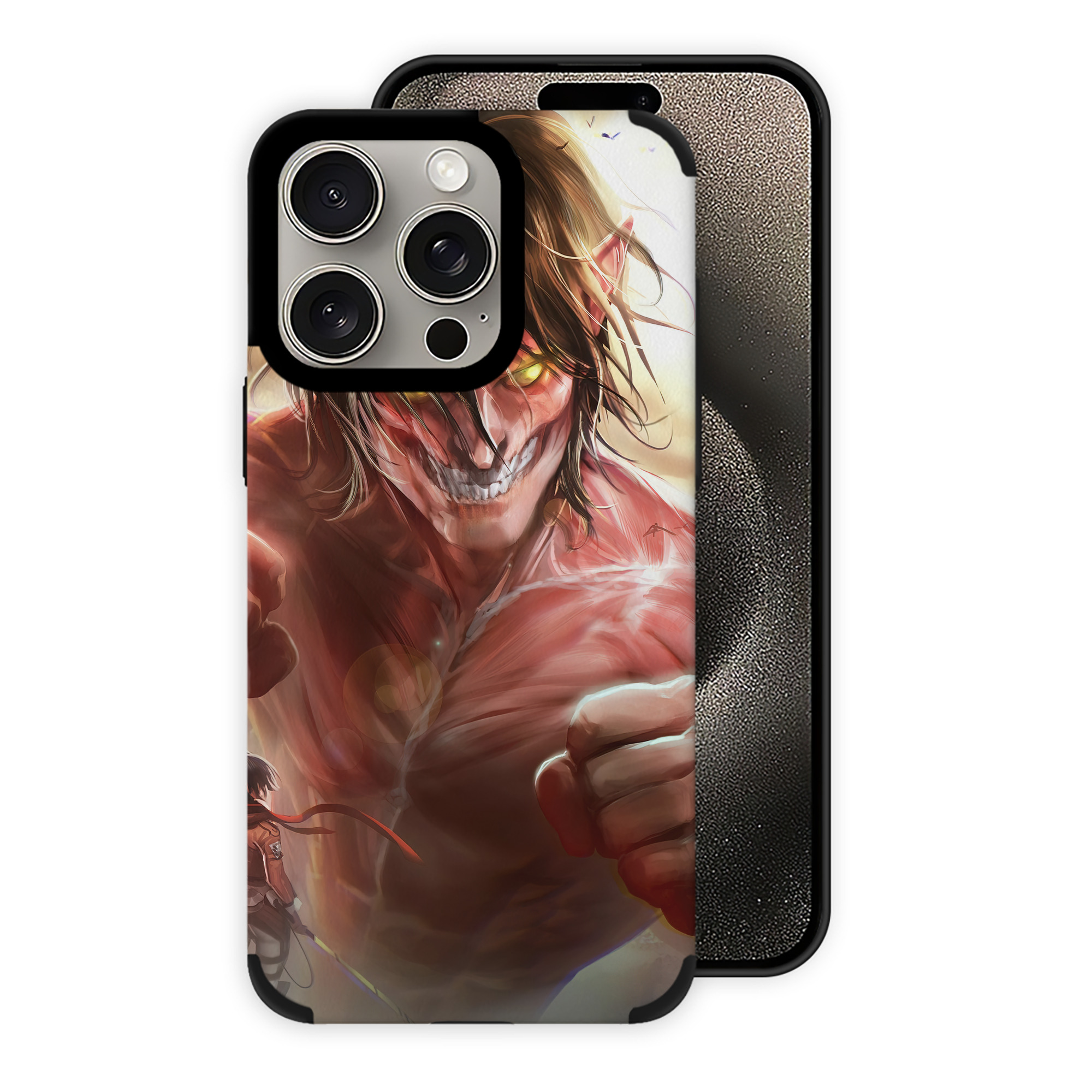 （画像用） 進撃の巨人 Attack on Titan 【iPhone15ProMax対応】 PUレザー スマホケース 耐衝撃＆黄変防止