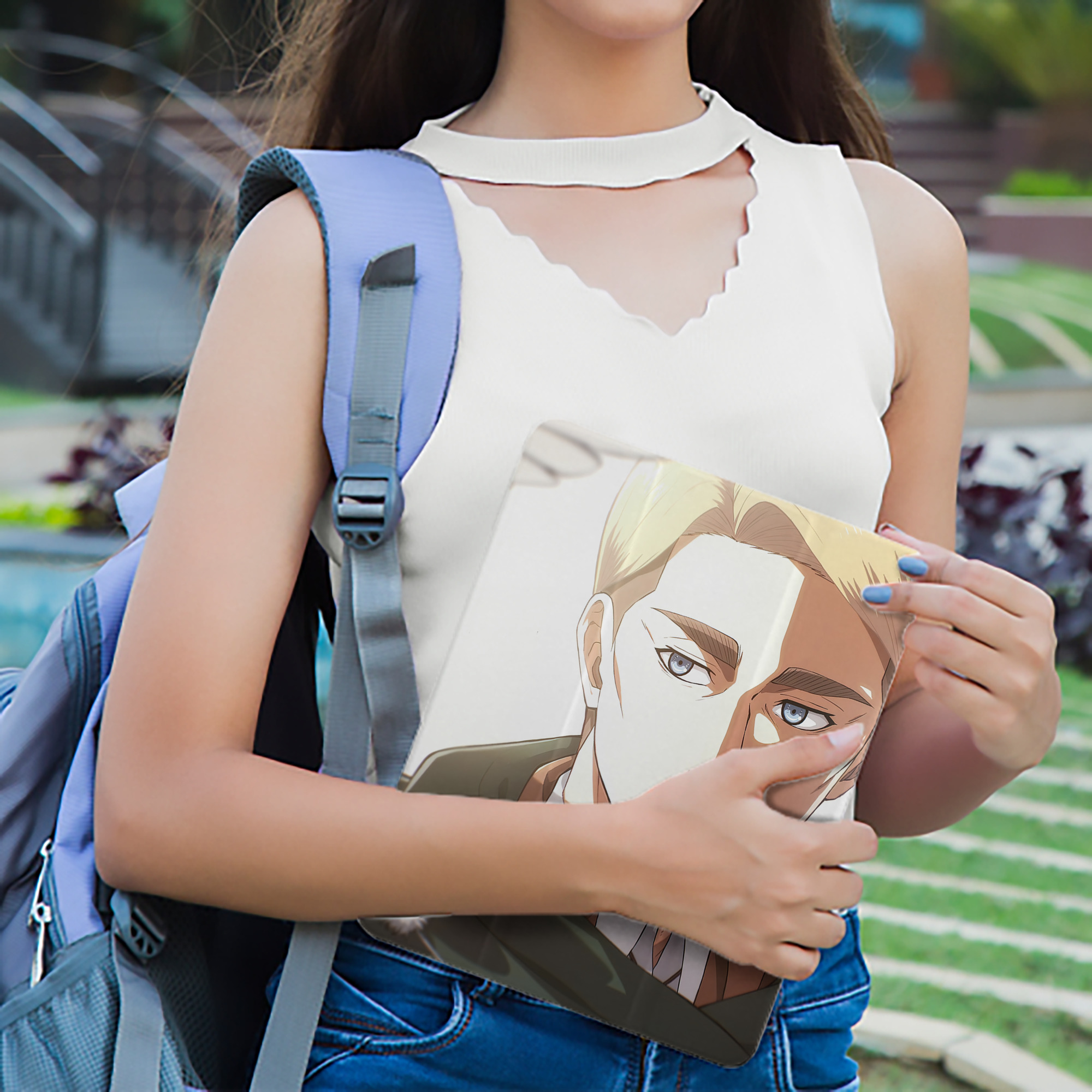 進撃の巨人 Attack on Titan IPad ケース ペン収納付き 三つ折りスタンド PUレザー×シリコン 対応機種9.5/10.5/10.9インチ