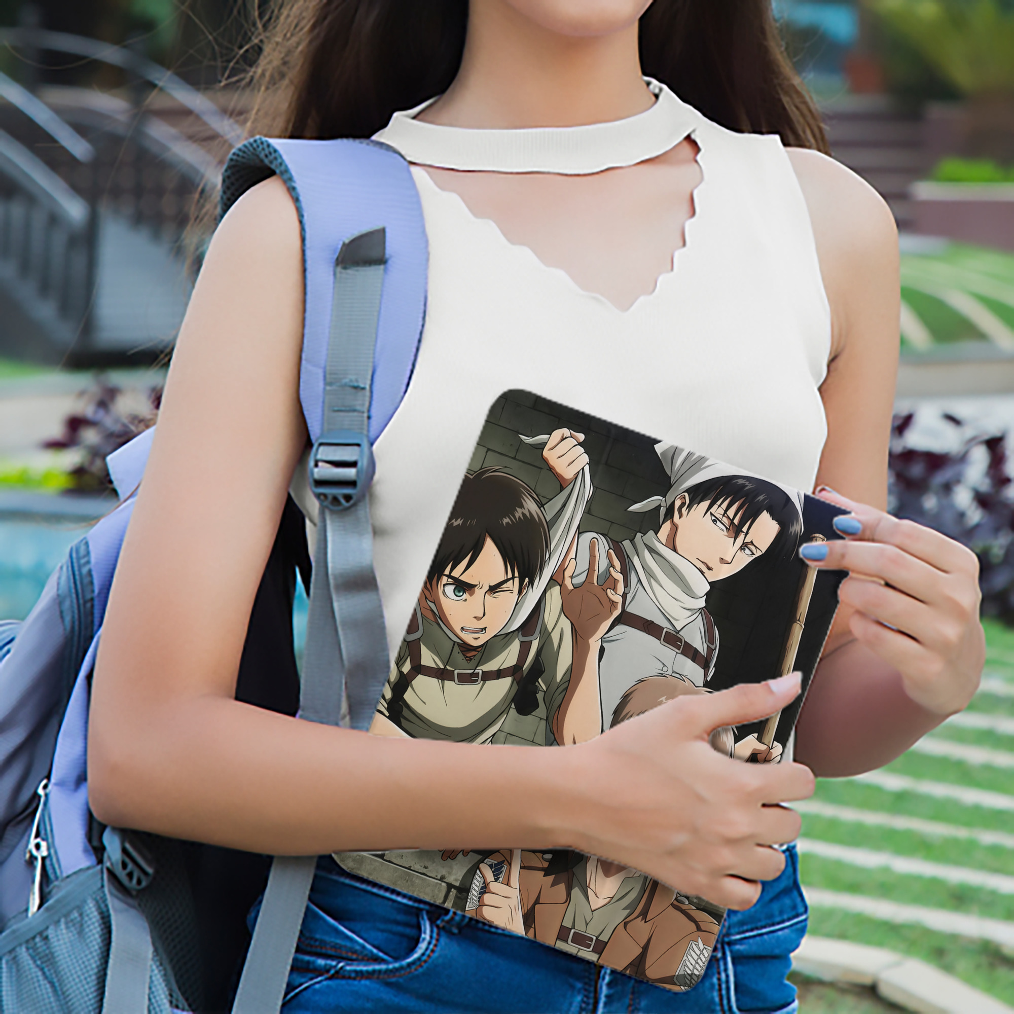 進撃の巨人 Attack on Titan IPad ケース ペン収納付き 三つ折りスタンド PUレザー×シリコン 対応機種9.5/10.5/10.9インチ