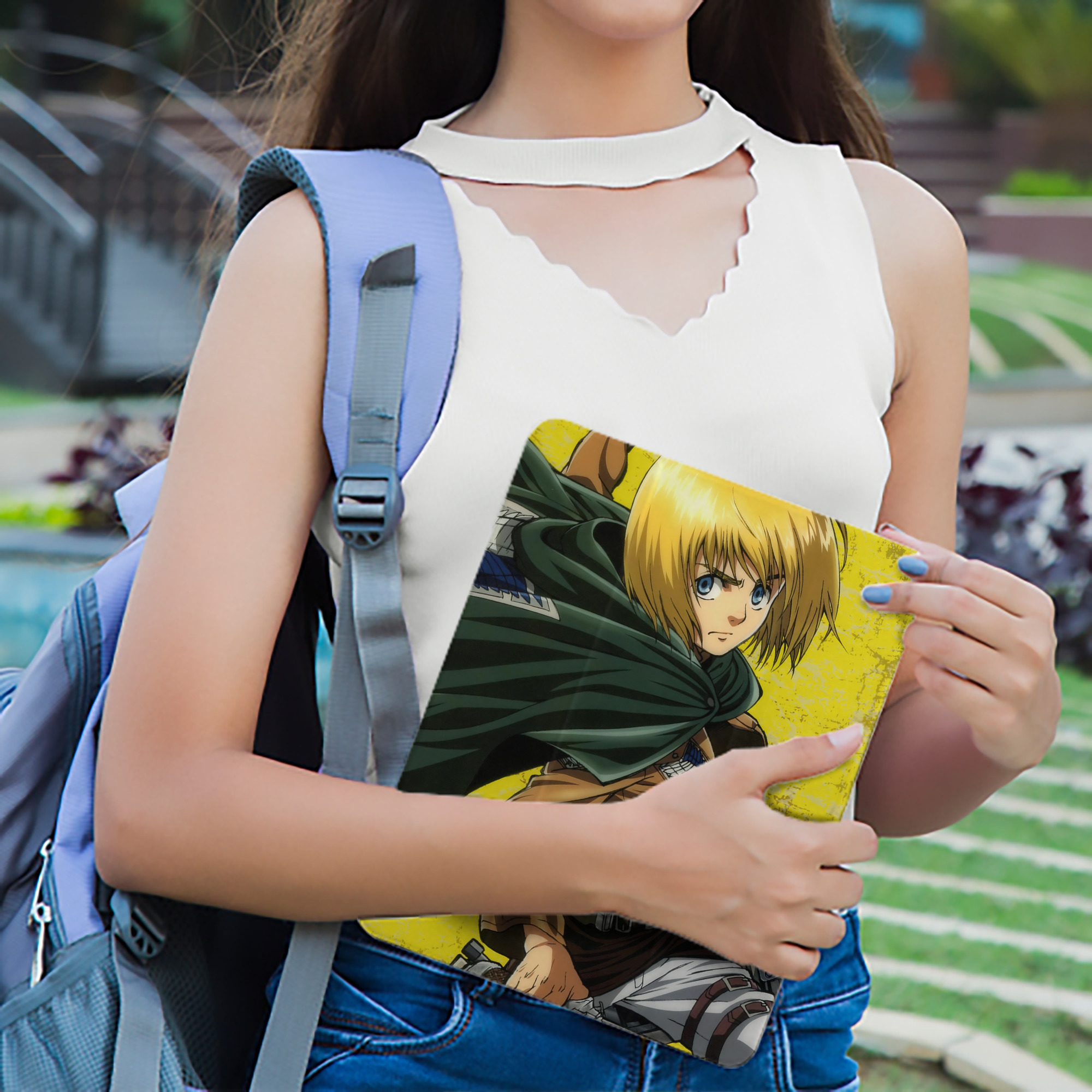 進撃の巨人 Attack on Titan IPad ケース ペン収納付き 三つ折りスタンド PUレザー×シリコン 対応機種9.5/10.5/10.9インチ