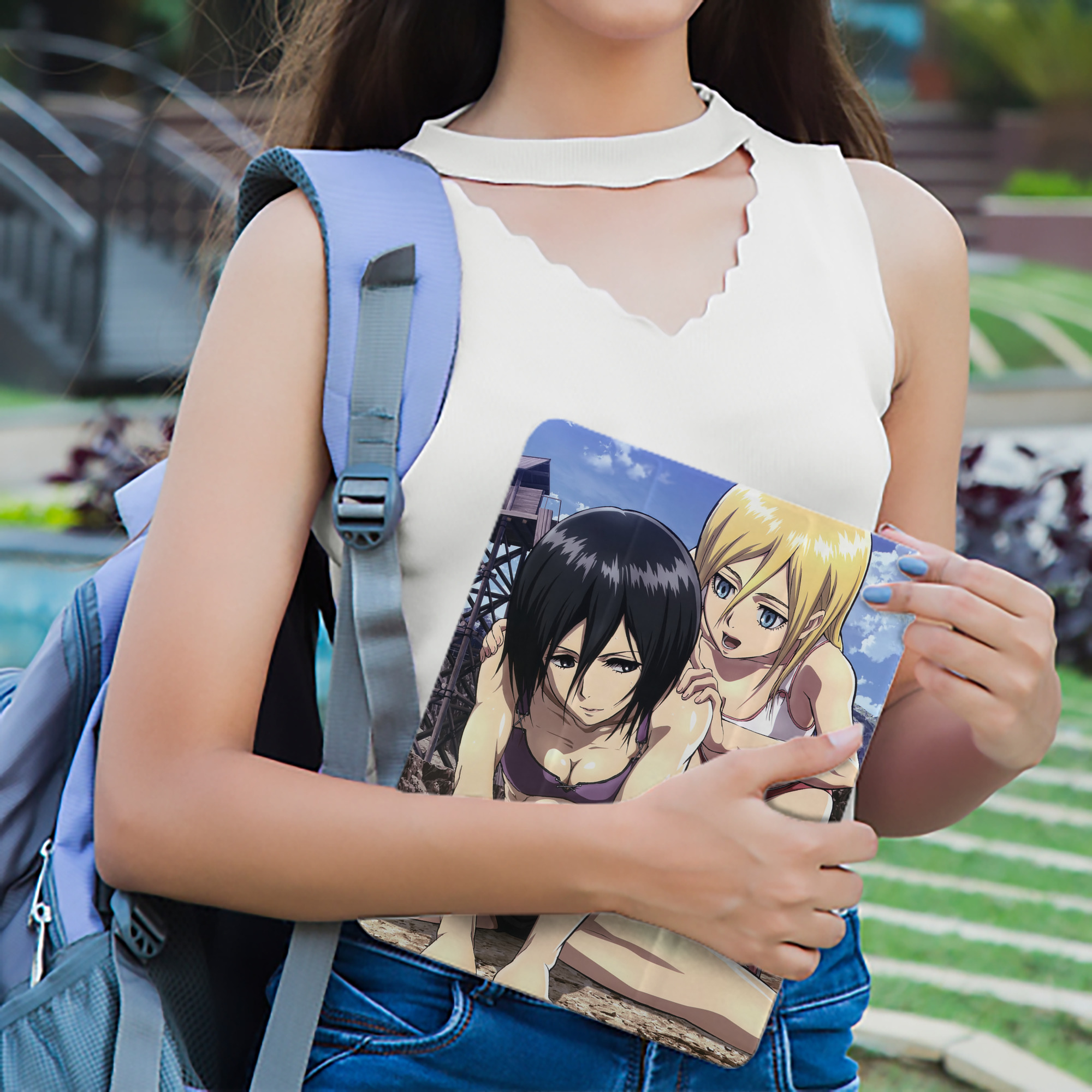 進撃の巨人 Attack on Titan IPad ケース ペン収納付き 三つ折りスタンド PUレザー×シリコン 対応機種9.5/10.5/10.9インチ