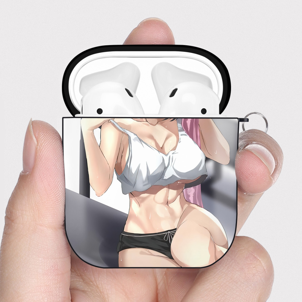 （画像用） 進撃の巨人 Attack on Titan AirPods 第2世代保護ケース ハードシェル ブラック 耐衝撃・防指紋・カラビナ付き