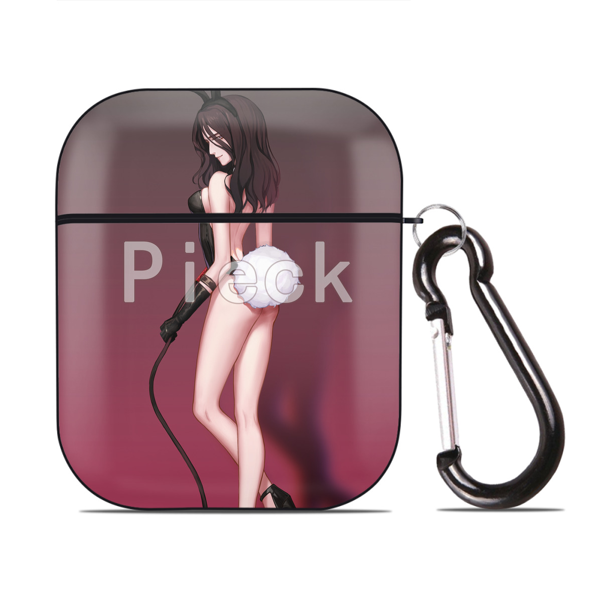 （画像用） 進撃の巨人 Attack on Titan AirPods 第2世代保護ケース ハードシェル ブラック 耐衝撃・防指紋・カラビナ付き