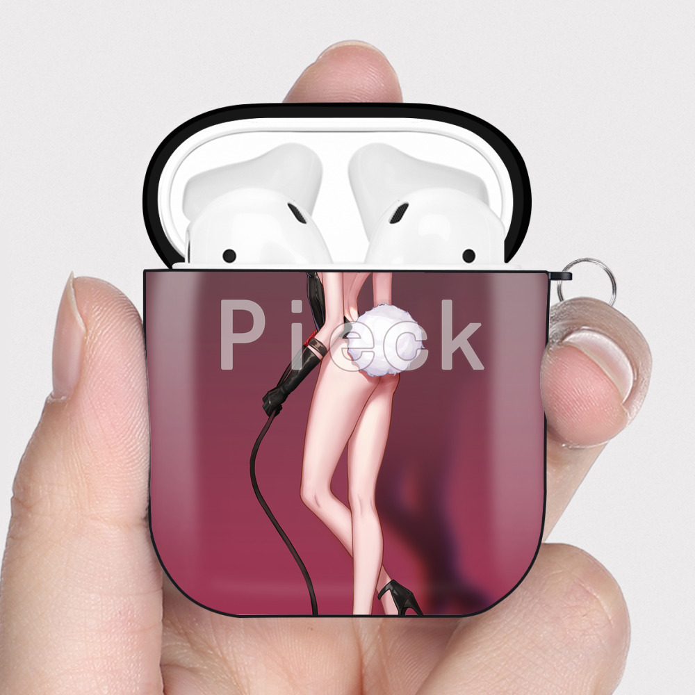 （画像用） 進撃の巨人 Attack on Titan AirPods 第2世代保護ケース ハードシェル ブラック 耐衝撃・防指紋・カラビナ付き