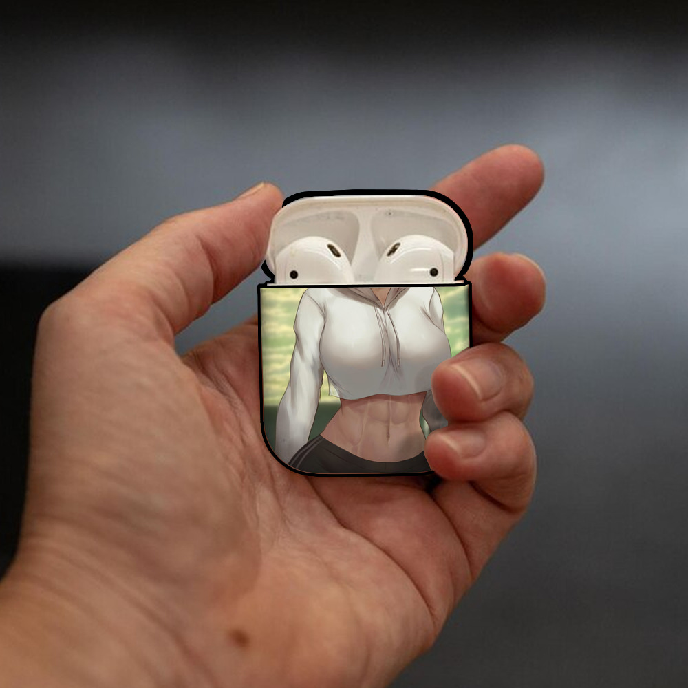 進撃の巨人 Attack on Titan AirPods 第2世代保護ケース ハードシェル ブラック 耐衝撃・防指紋・カラビナ付き