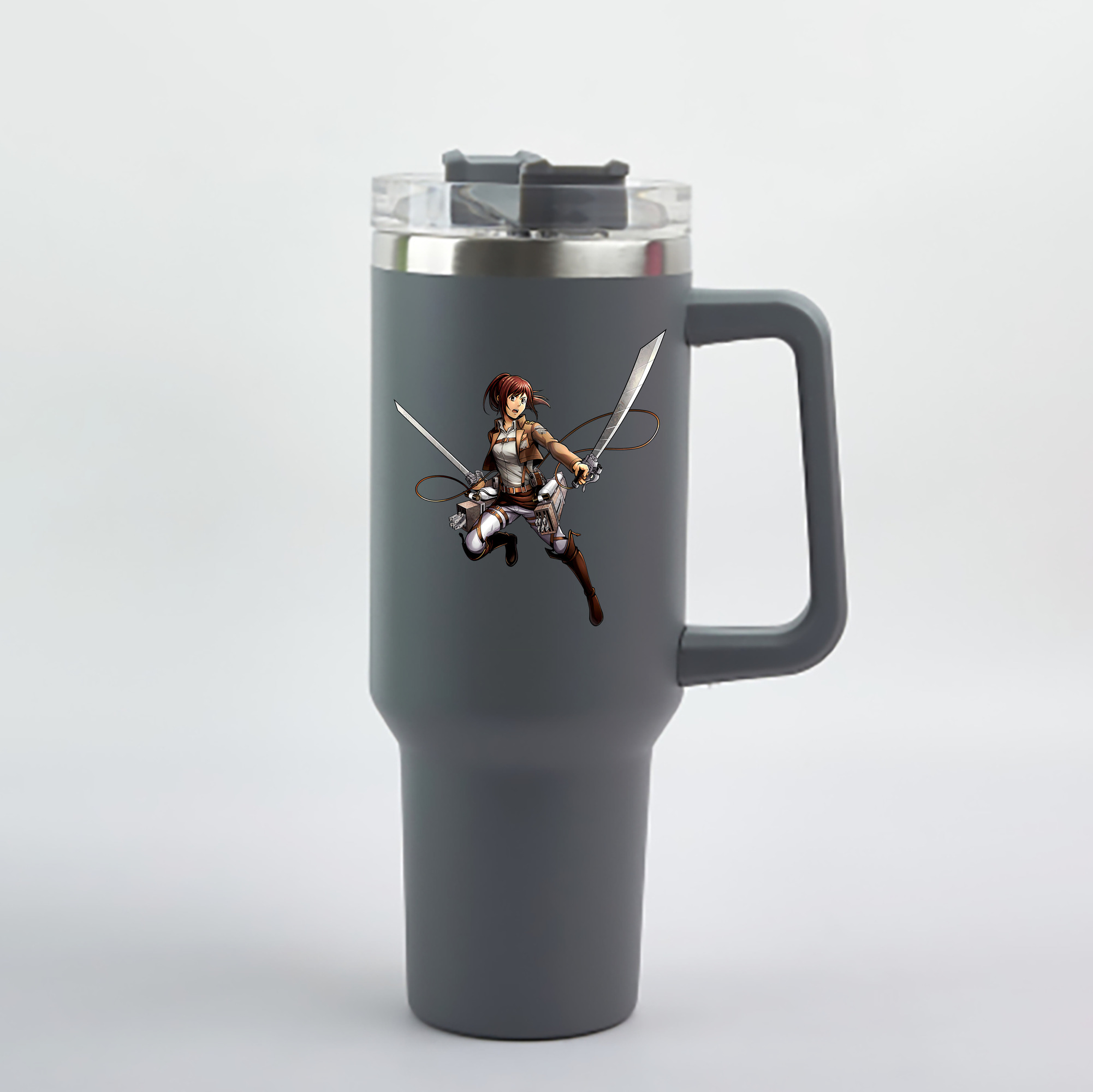 （画像用） 進撃の巨人 サシャ·ブラウス Attack on Titan Sasha Blaus 1200mL車用タンブラー - クリスタルステッカー（プラスチックストロー付き）