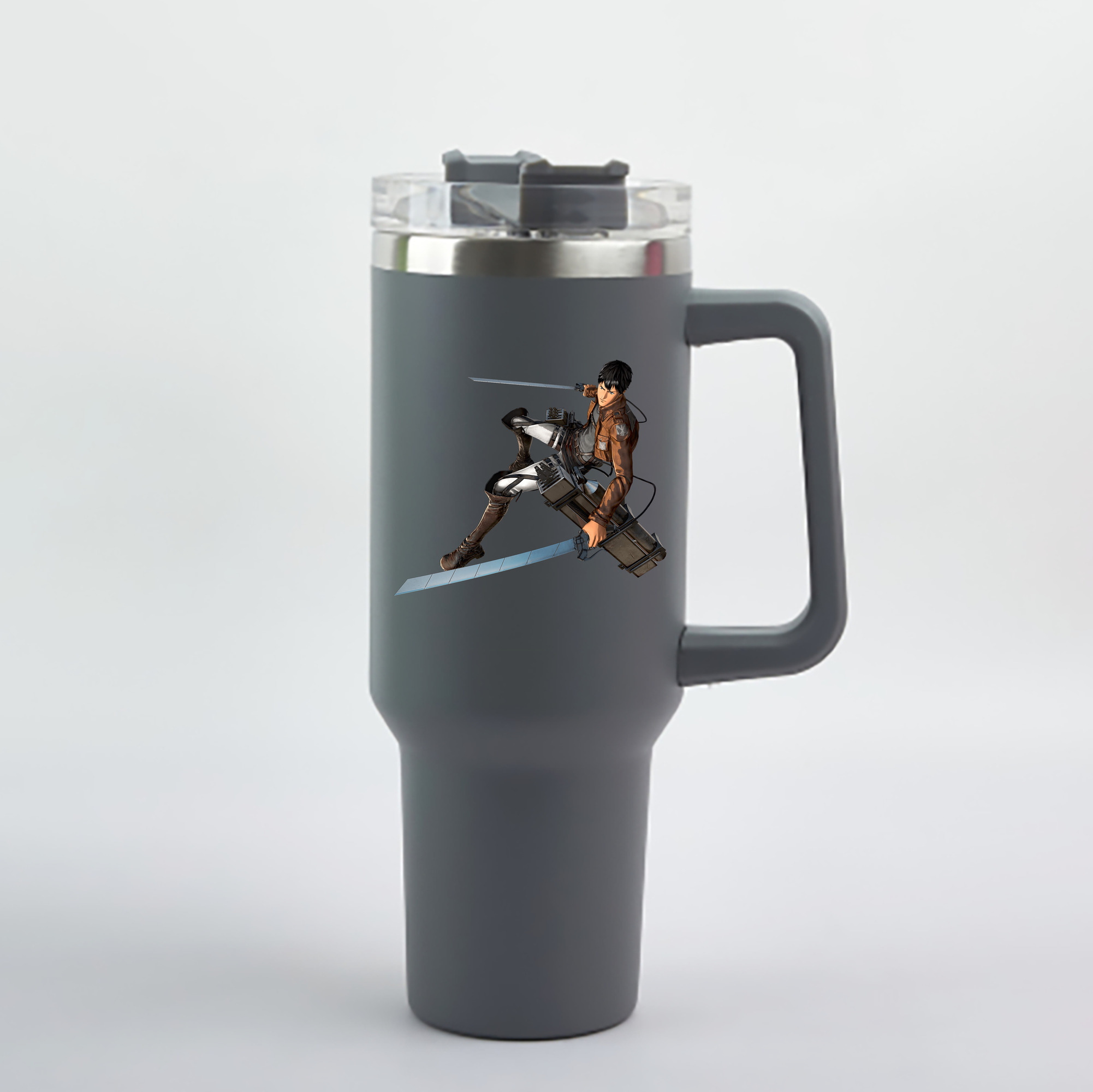 （画像用） 進撃の巨人 ベルトルト・フーバー Attack on Titan Bertholdt Hoover 1200mL車用タンブラー - クリスタルステッカー（プラスチックストロー付き）