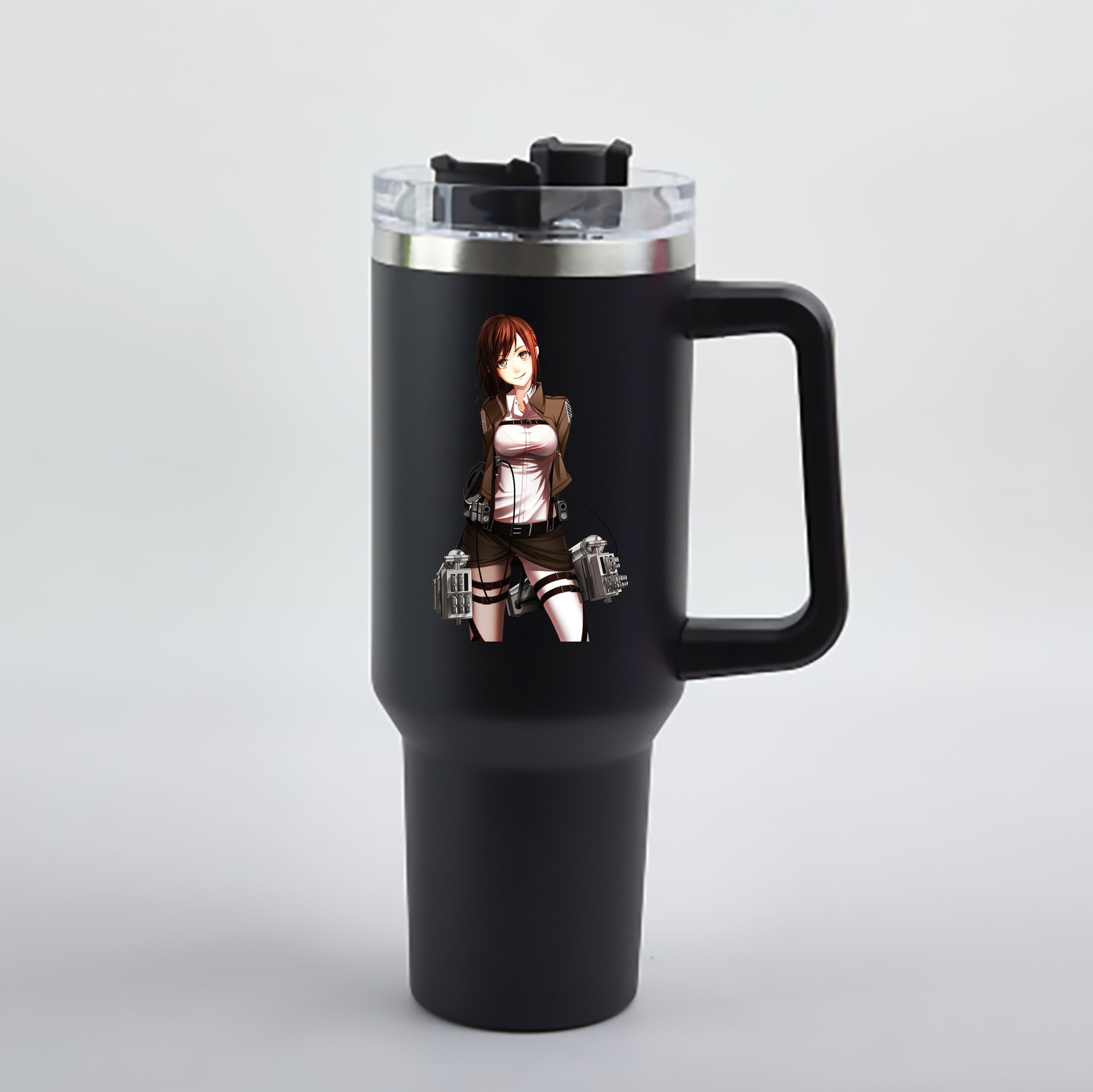（画像用） 進撃の巨人 サシャ·ブラウス Attack on Titan Sasha Blaus 1200mL車用タンブラー - クリスタルステッカー（プラスチックストロー付き）