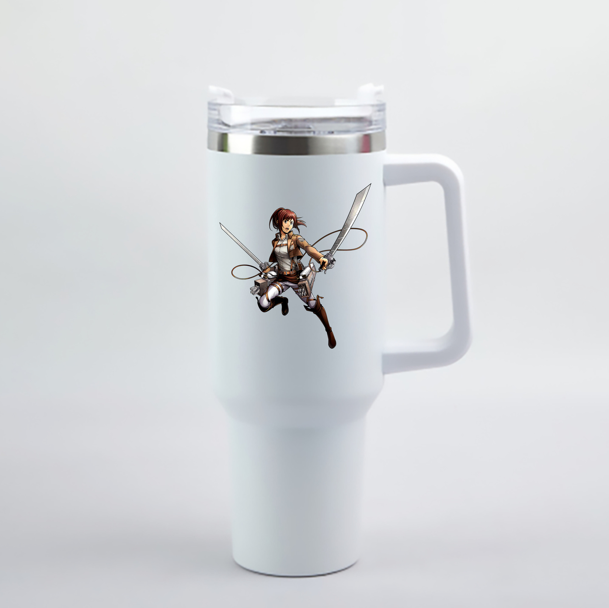 （画像用） 進撃の巨人 サシャ·ブラウス Attack on Titan Sasha Blaus 1200mL車用タンブラー - クリスタルステッカー（プラスチックストロー付き）