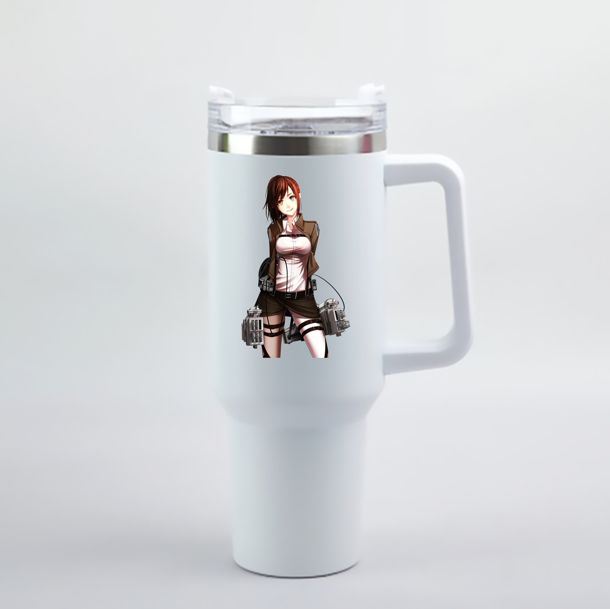 （画像用） 進撃の巨人 サシャ·ブラウス Attack on Titan Sasha Blaus 1200mL車用タンブラー - クリスタルステッカー（プラスチックストロー付き）