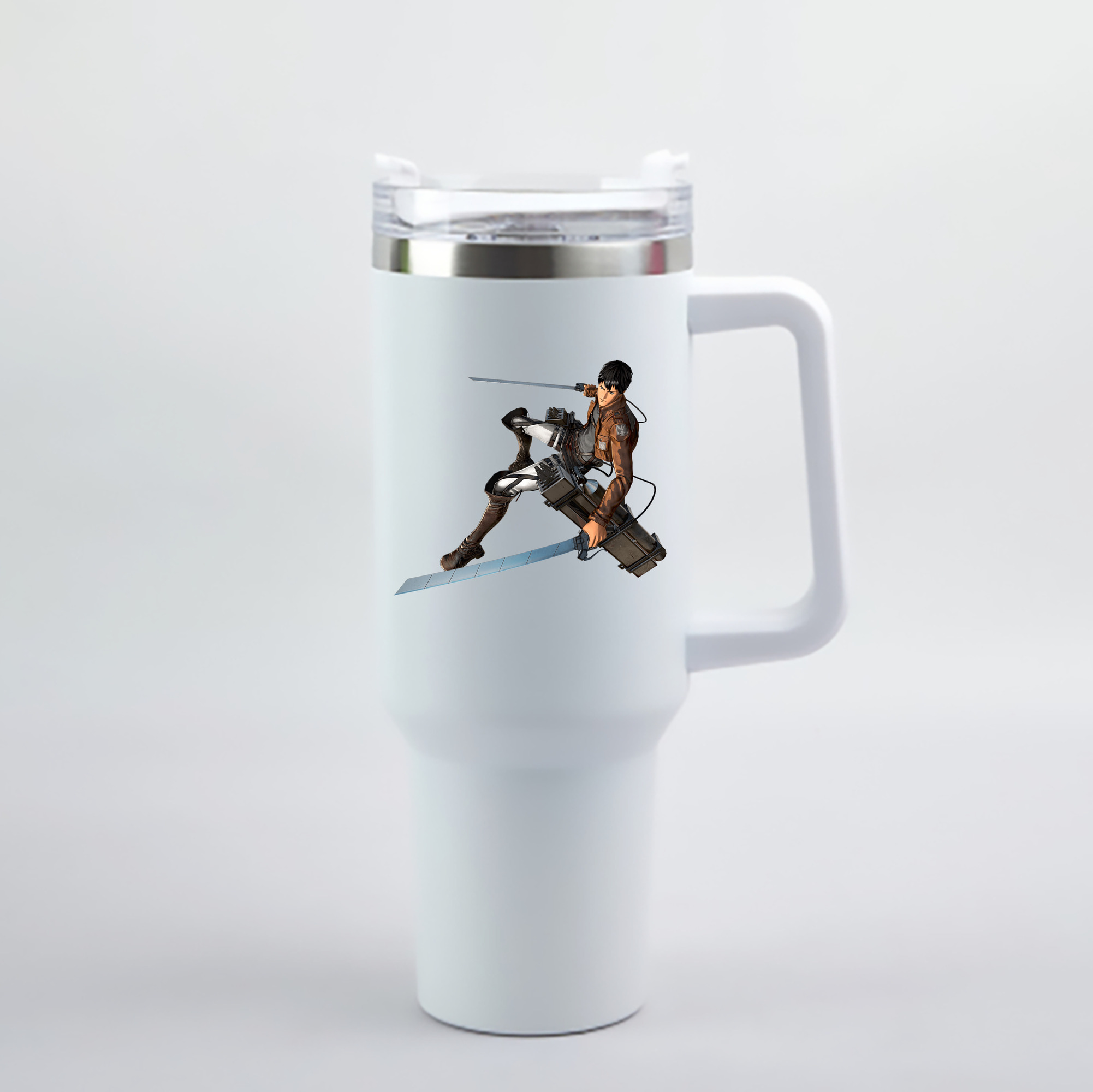 （画像用） 進撃の巨人 ベルトルト・フーバー Attack on Titan Bertholdt Hoover 1200mL車用タンブラー - クリスタルステッカー（プラスチックストロー付き）