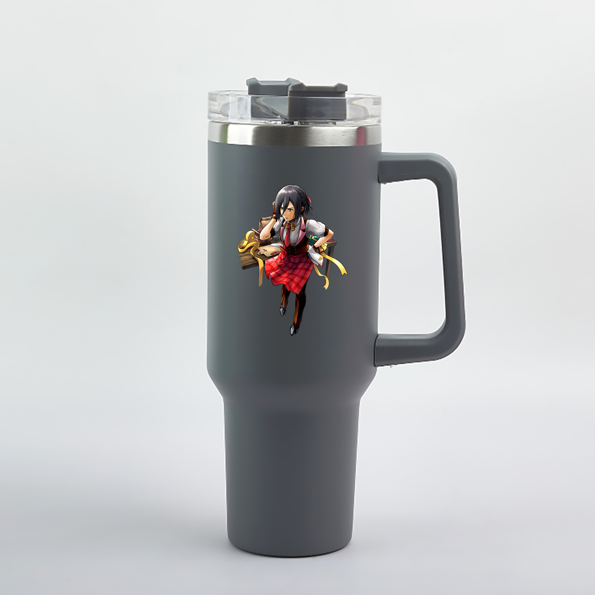 （画像用） 進撃の巨人 ミカサ·アッカーマン Attack on Titan Mikasa Ackerman 1200mL車用タンブラー（カラープリント）