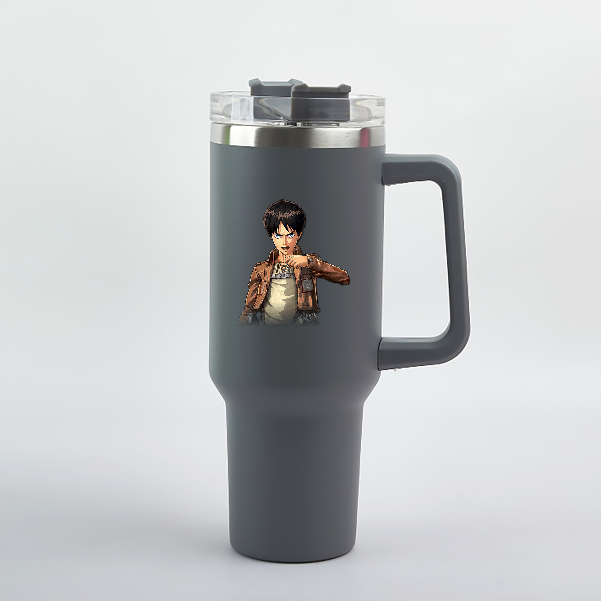 （画像用） 進撃の巨人 エレン･イェーガー Attack on Titan Eren Jäger 1200mL車用タンブラー（カラープリント）