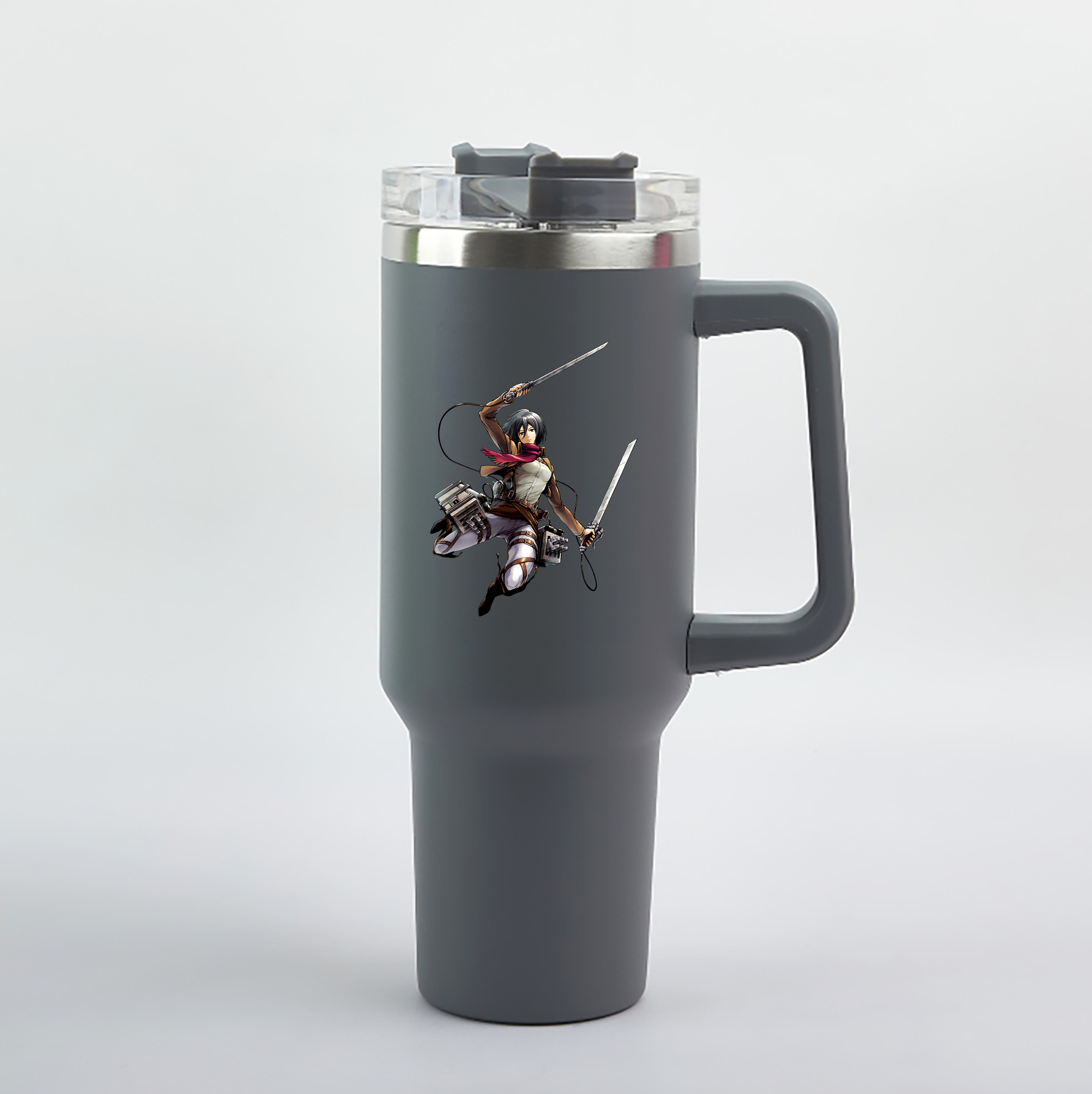 （画像用） 進撃の巨人 ミカサ·アッカーマン Attack on Titan Mikasa Ackerman 1200mL車用タンブラー（カラープリント）