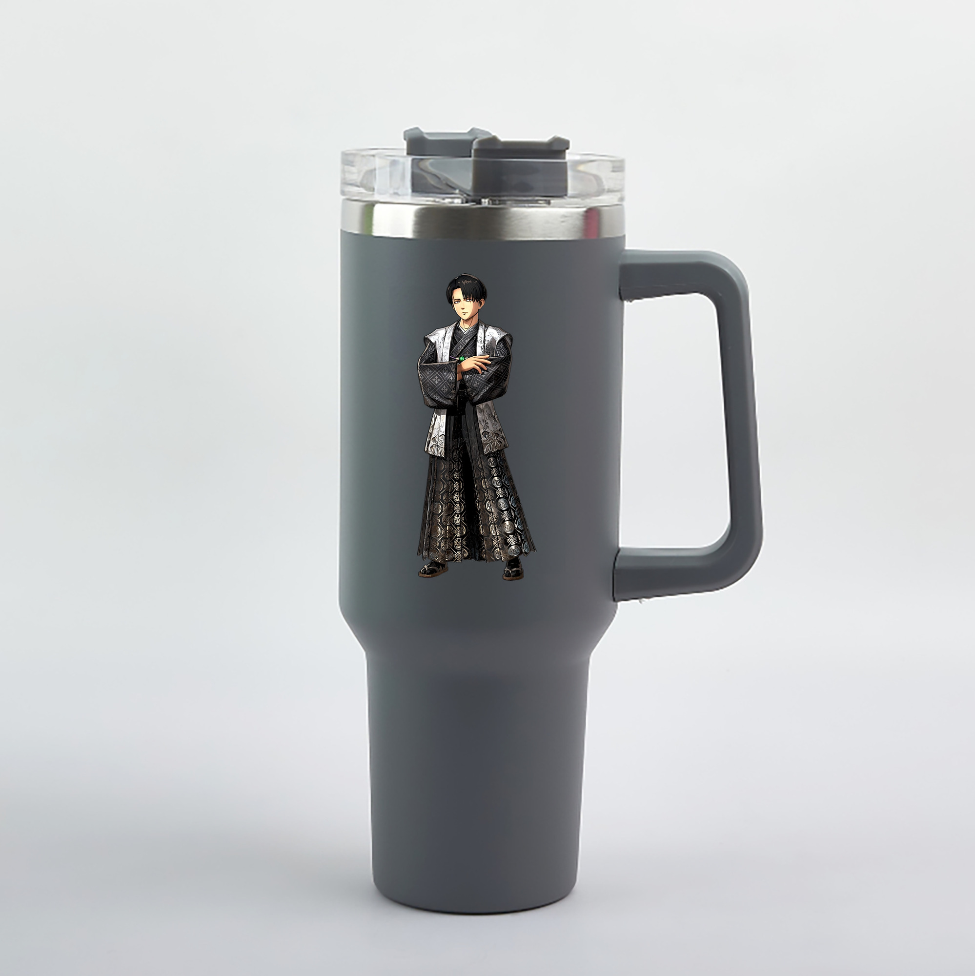 （画像用） 進撃の巨人 リヴァイ·アッカーマン Attack on Titan Levi Ackerman 1200mL車用タンブラー（カラープリント）