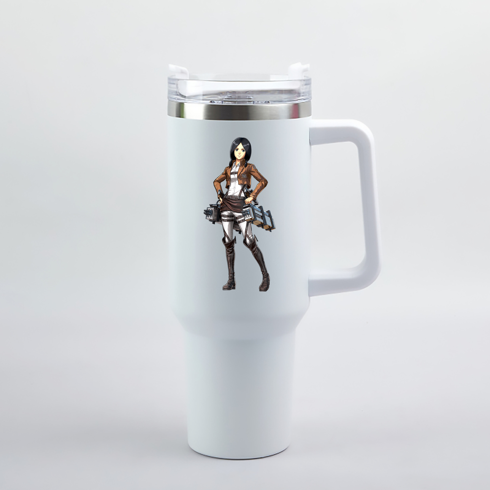 （画像用） 進撃の巨人 ミカサ·アッカーマン Attack on Titan Mikasa Ackerman 1200mL車用タンブラー（カラープリント）