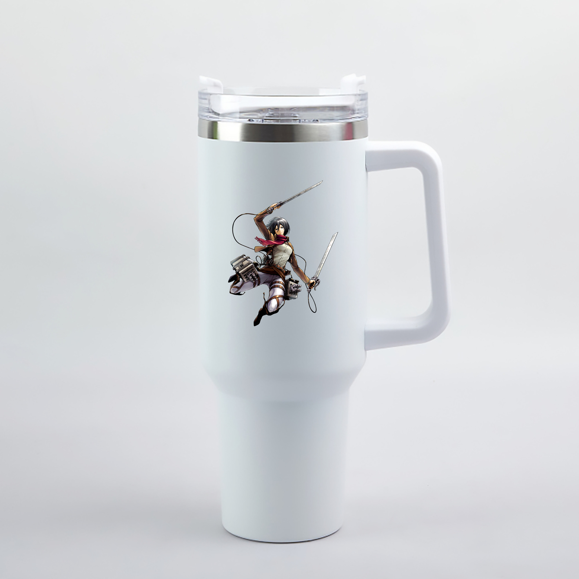 （画像用） 進撃の巨人 ミカサ·アッカーマン Attack on Titan Mikasa Ackerman 1200mL車用タンブラー（カラープリント）