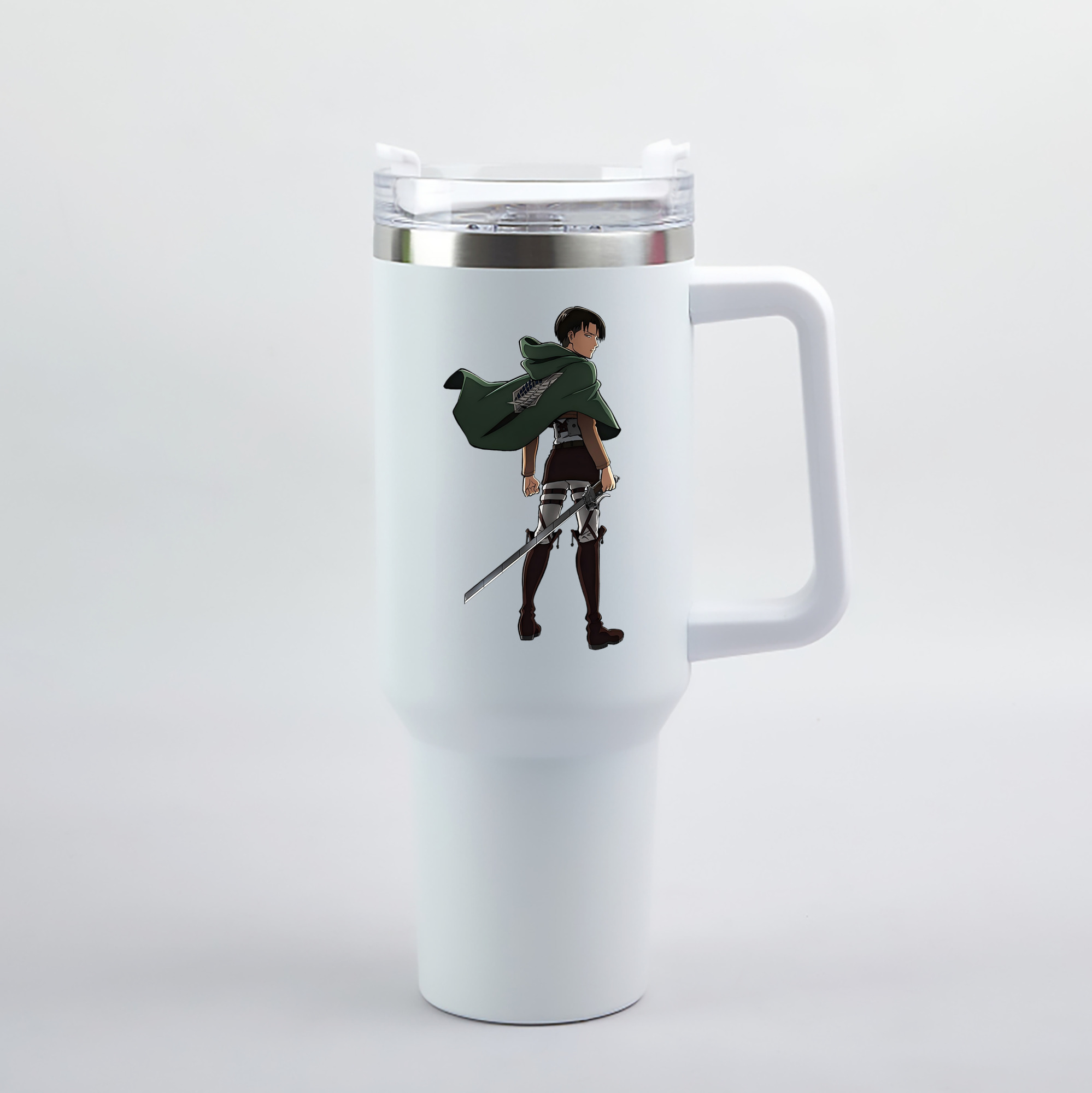 （画像用） 進撃の巨人 リヴァイ·アッカーマン Attack on Titan Levi Ackerman 1200mL車用タンブラー（カラープリント）