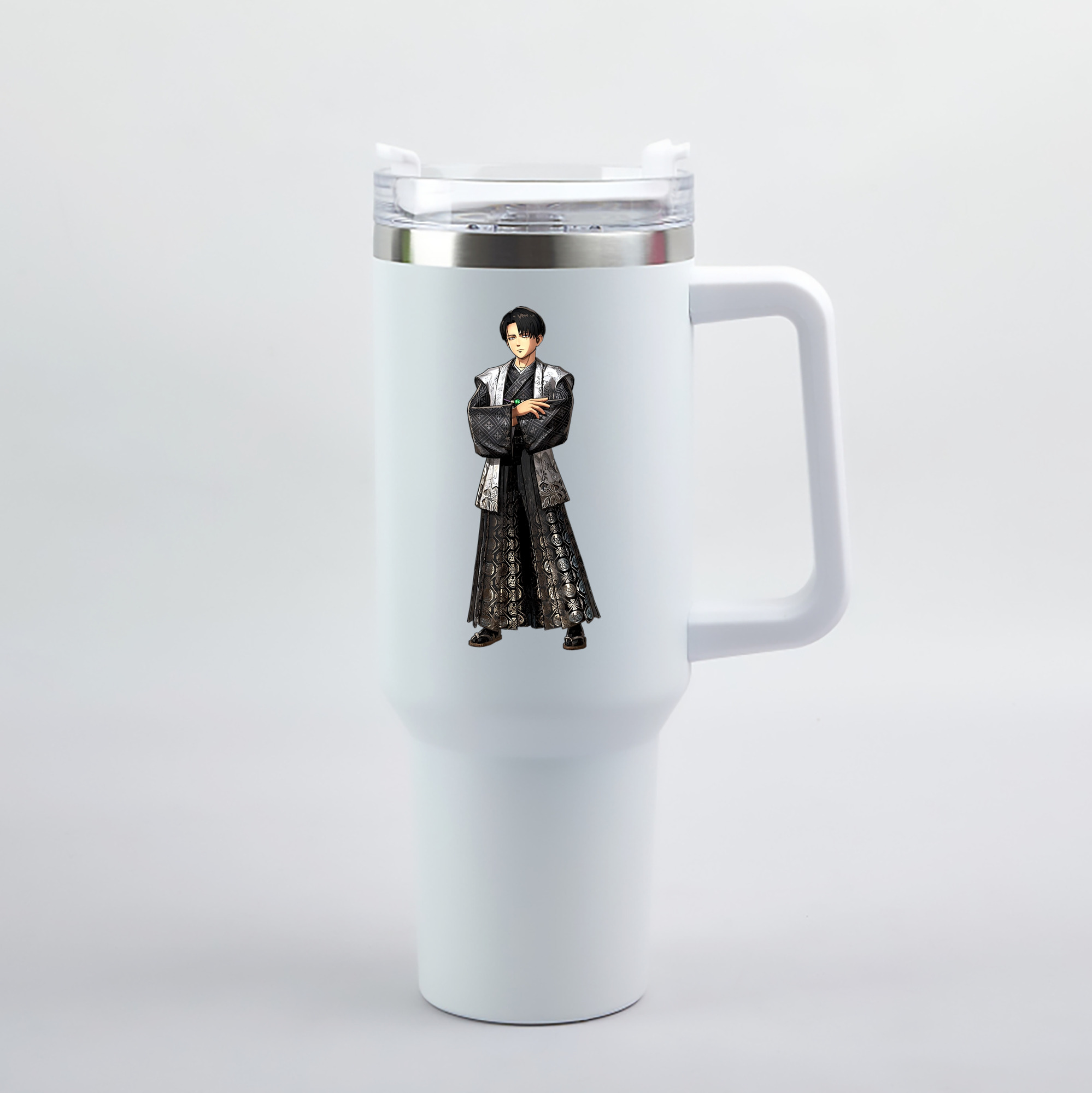 （画像用） 進撃の巨人 リヴァイ·アッカーマン Attack on Titan Levi Ackerman 1200mL車用タンブラー（カラープリント）