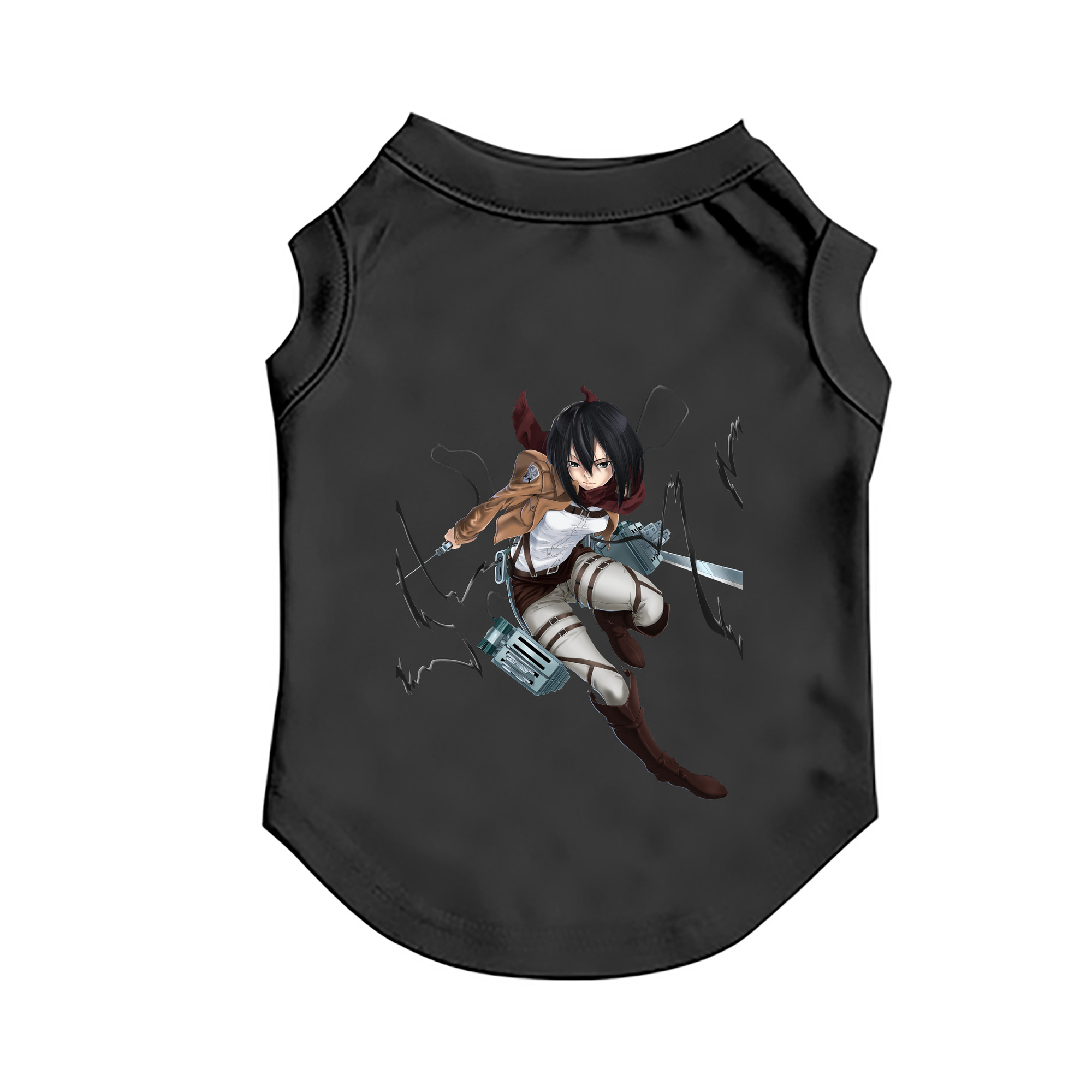 （画像用） 進撃の巨人 ミカサ·アッカーマン Attack on Titan Mikasa Ackerman ペット用ベスト