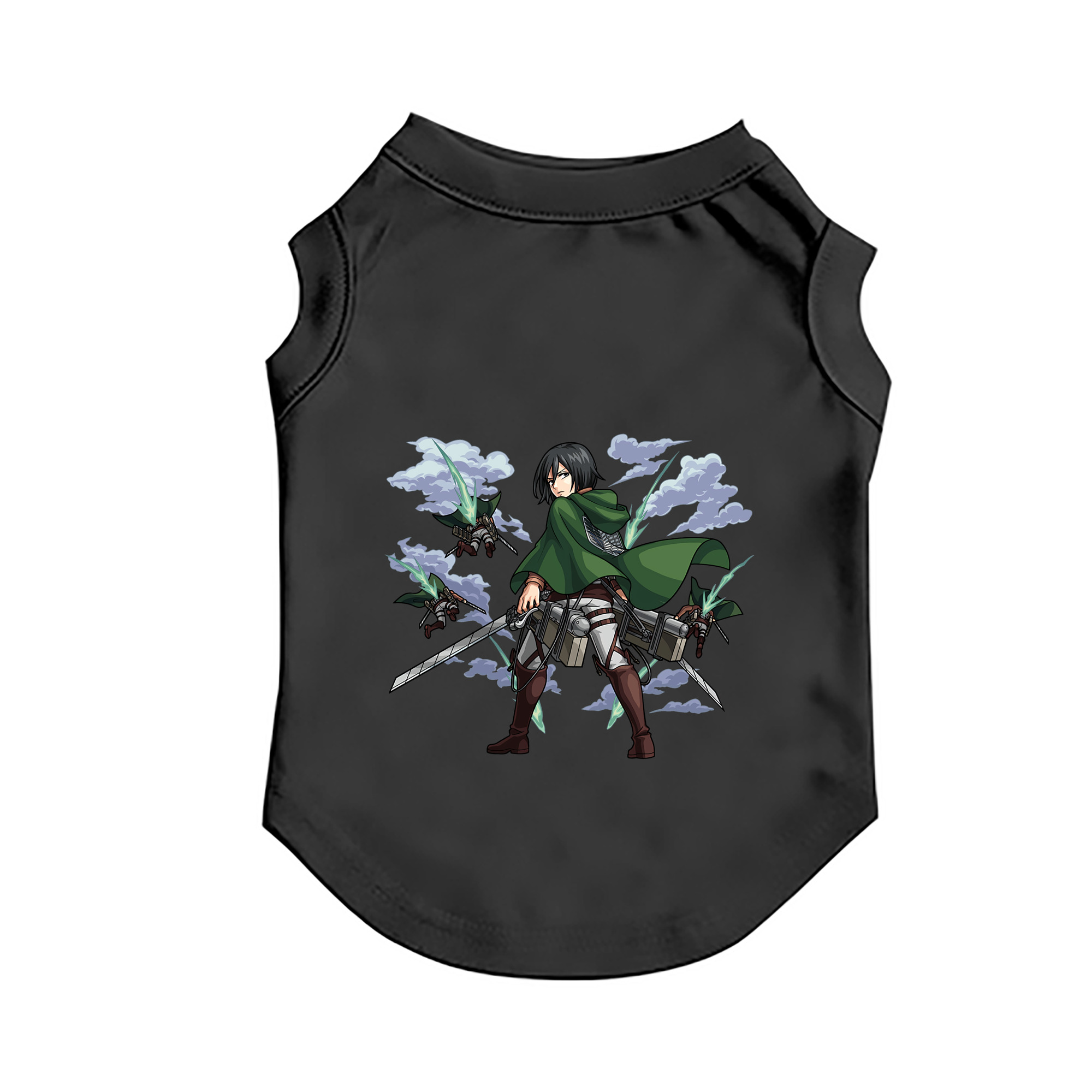 （画像用） 進撃の巨人 ミカサ·アッカーマン Attack on Titan Mikasa Ackerman ペット用ベスト
