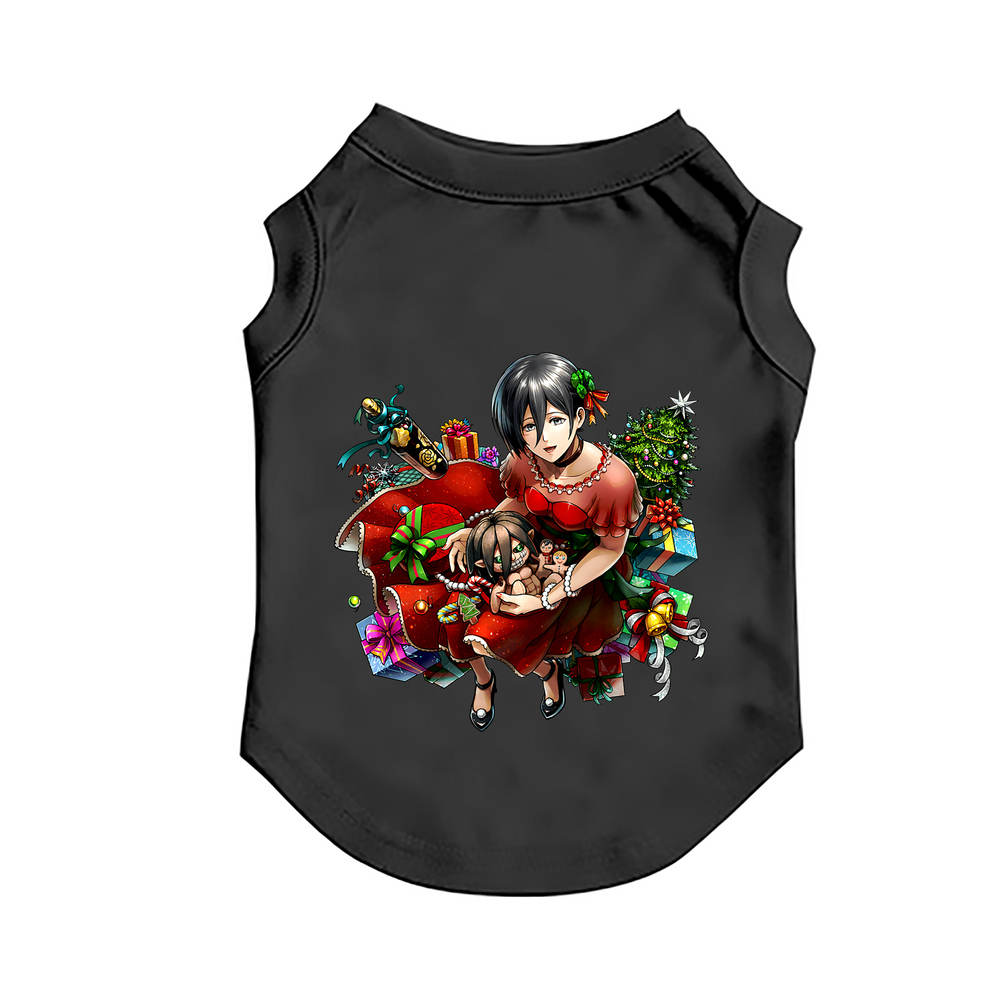 （画像用） 進撃の巨人 ミカサ·アッカーマン Attack on Titan Mikasa Ackerman ペット用ベスト
