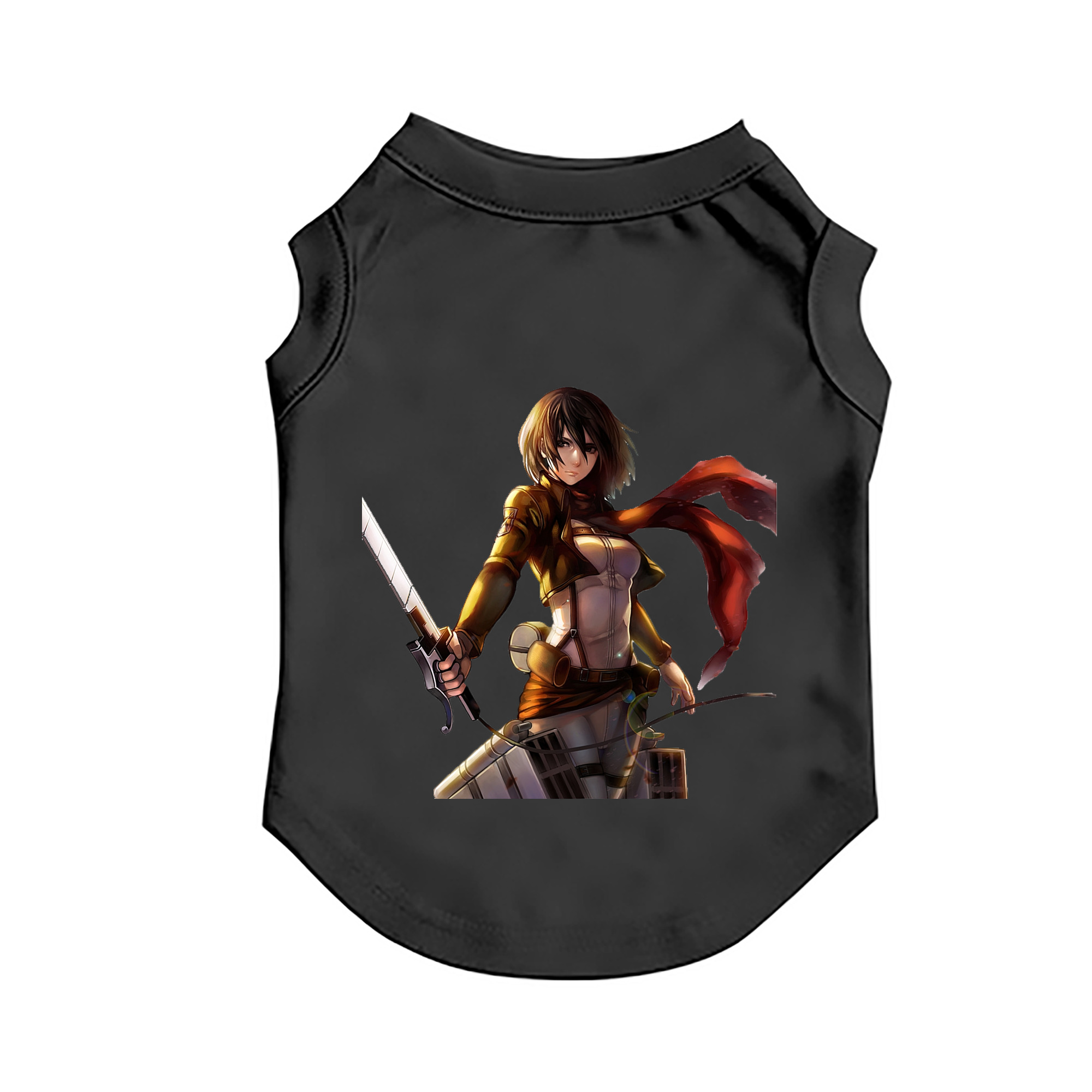 （画像用） 進撃の巨人 ミカサ·アッカーマン Attack on Titan Mikasa Ackerman ペット用ベスト
