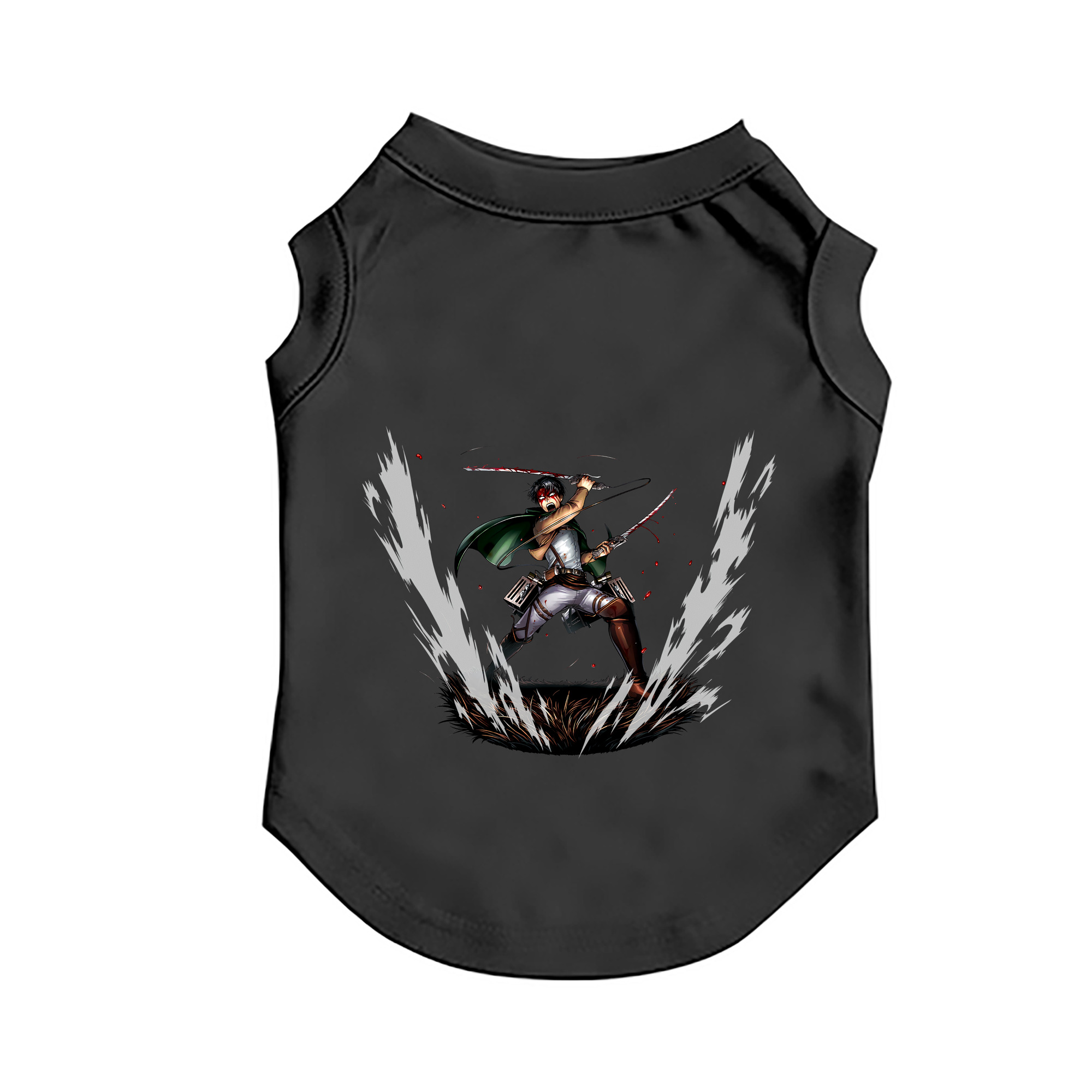 （画像用） 進撃の巨人 リヴァイ·アッカーマン Attack on Titan Levi Ackerman ペット用ベスト
