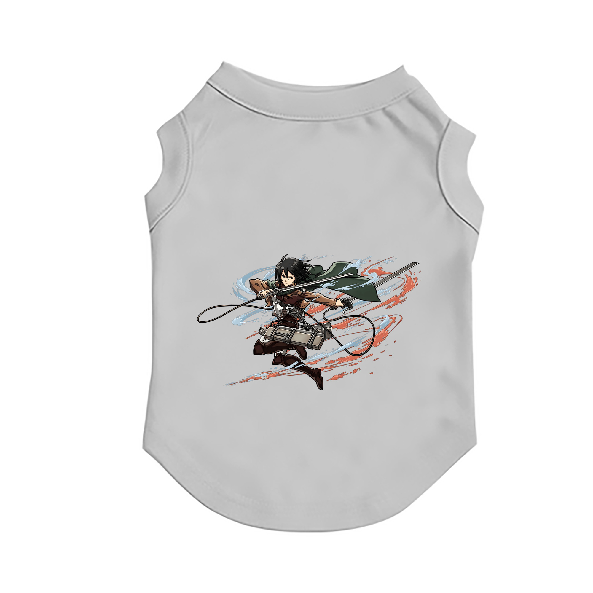（画像用） 進撃の巨人 ミカサ·アッカーマン Attack on Titan Mikasa Ackerman ペット用ベスト