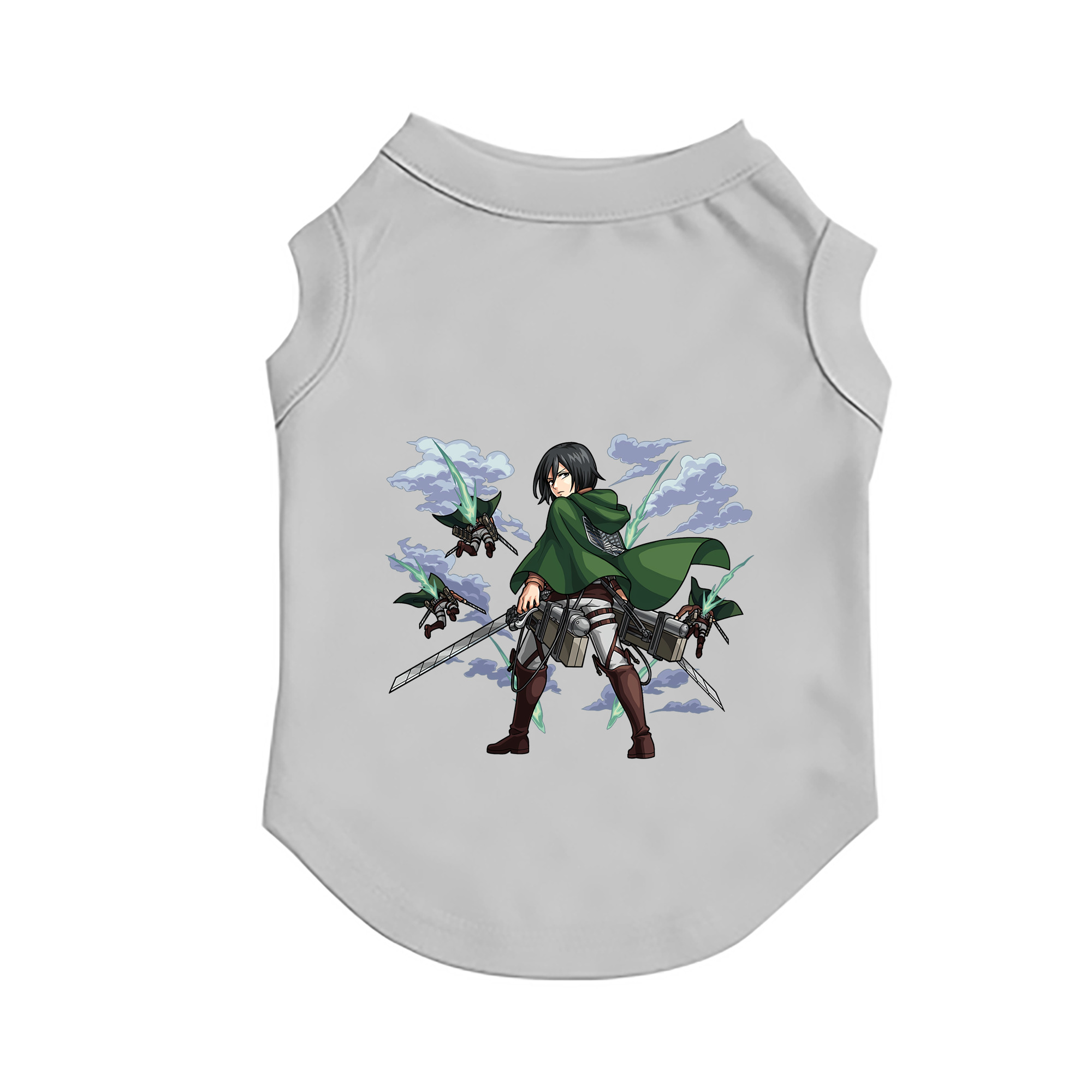 （画像用） 進撃の巨人 ミカサ·アッカーマン Attack on Titan Mikasa Ackerman ペット用ベスト