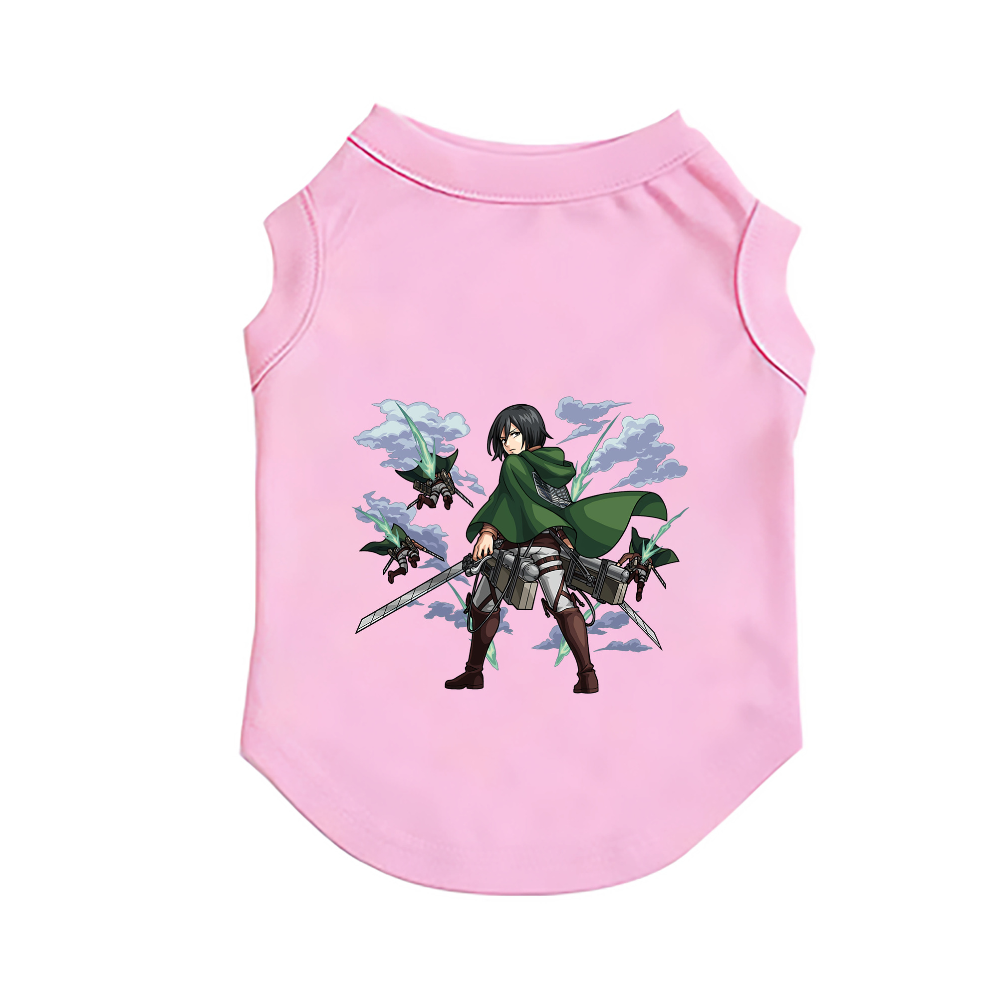 （画像用） 進撃の巨人 ミカサ·アッカーマン Attack on Titan Mikasa Ackerman ペット用ベスト