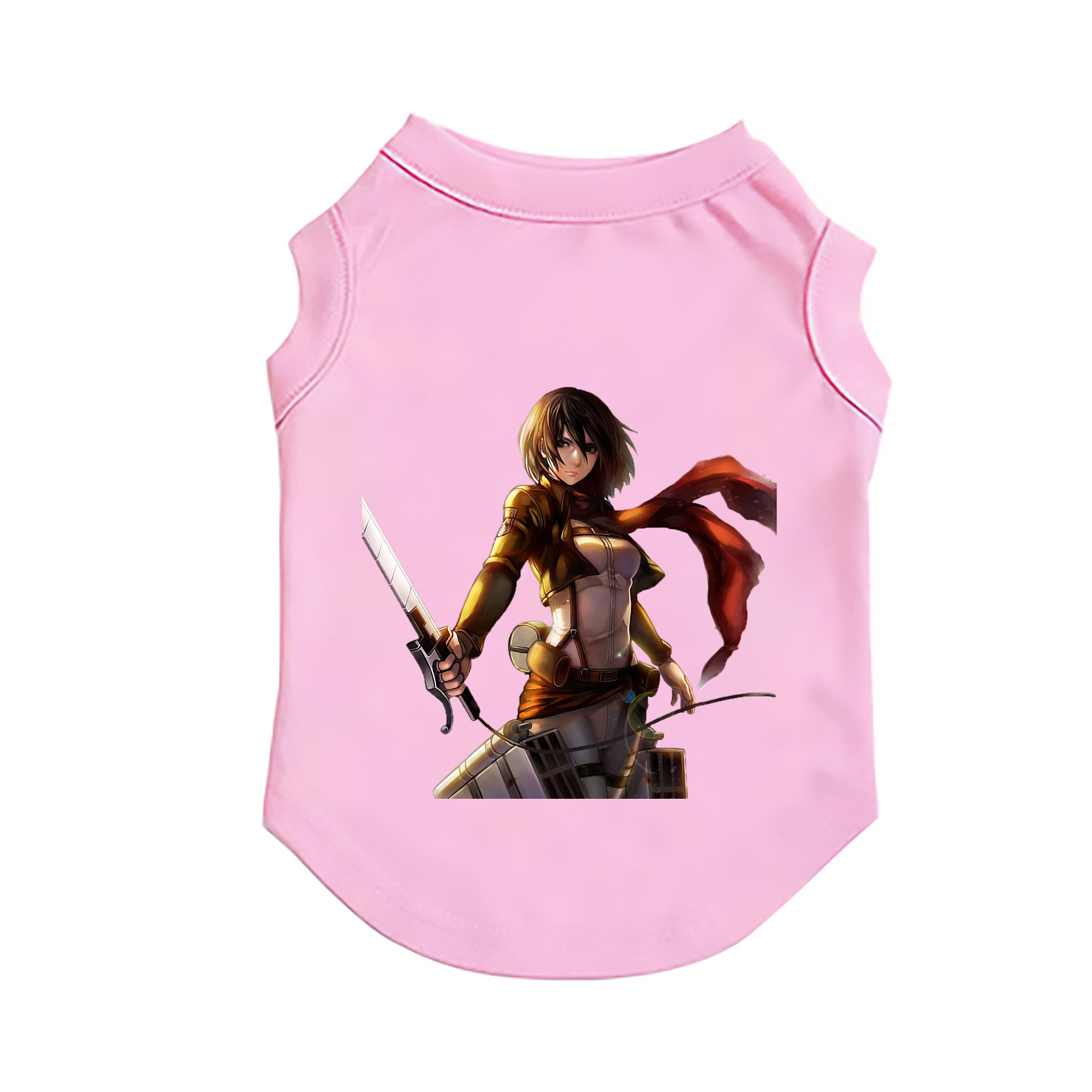 （画像用） 進撃の巨人 ミカサ·アッカーマン Attack on Titan Mikasa Ackerman ペット用ベスト
