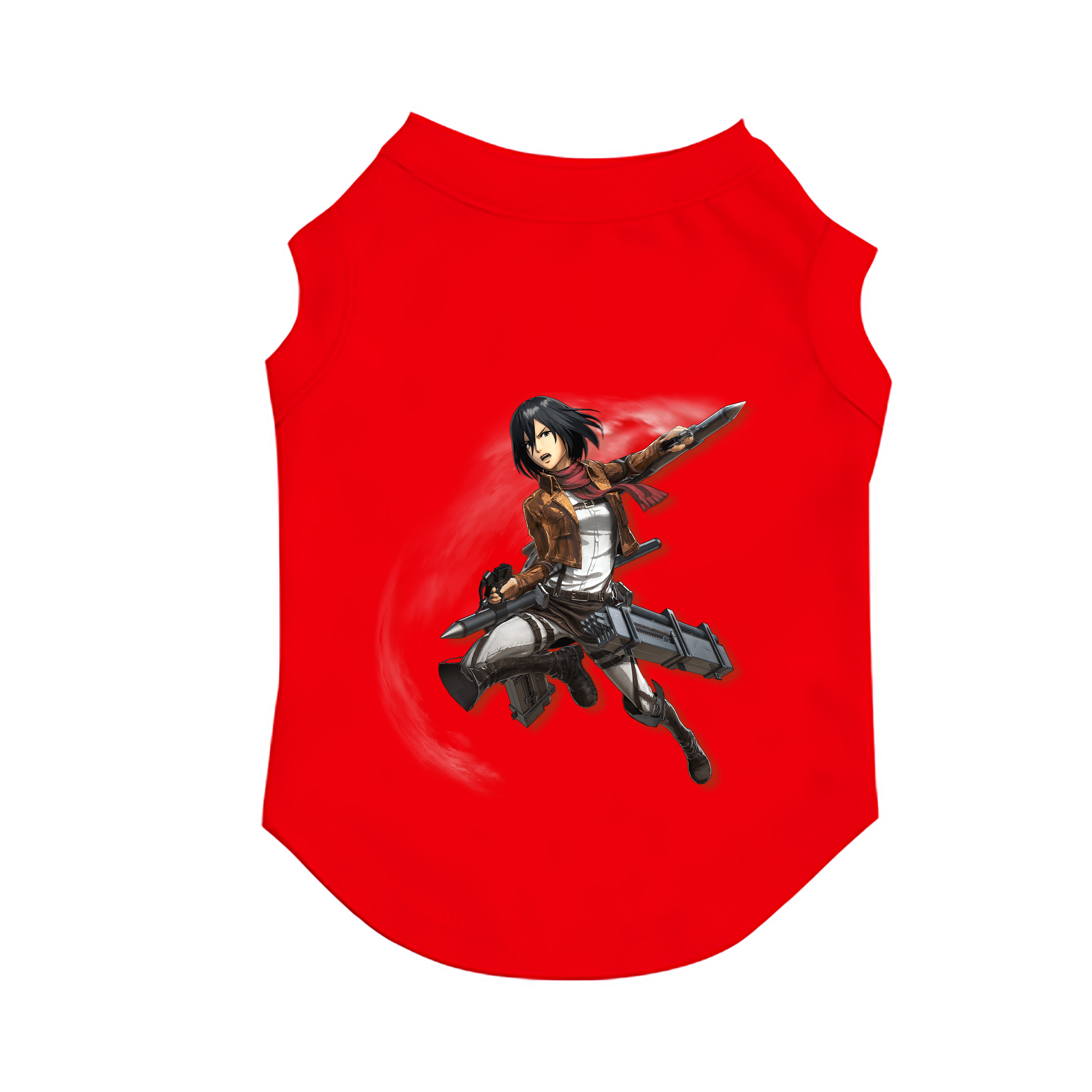 （画像用） 進撃の巨人 ミカサ·アッカーマン Attack on Titan Mikasa Ackerman ペット用ベスト