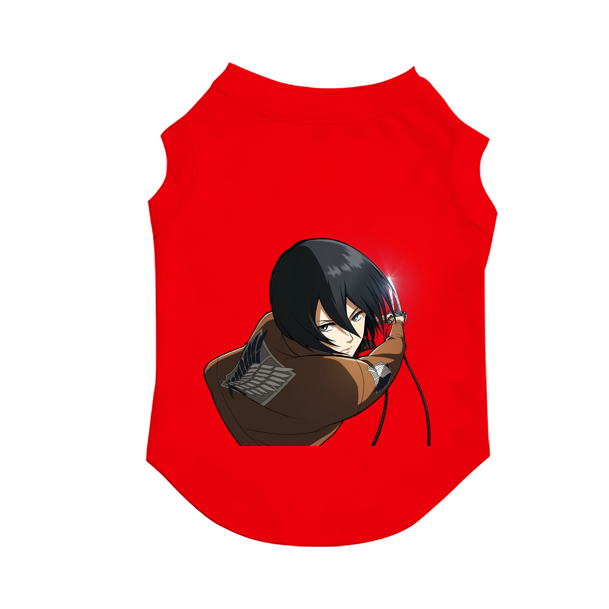（画像用） 進撃の巨人 ミカサ·アッカーマン Attack on Titan Mikasa Ackerman ペット用ベスト