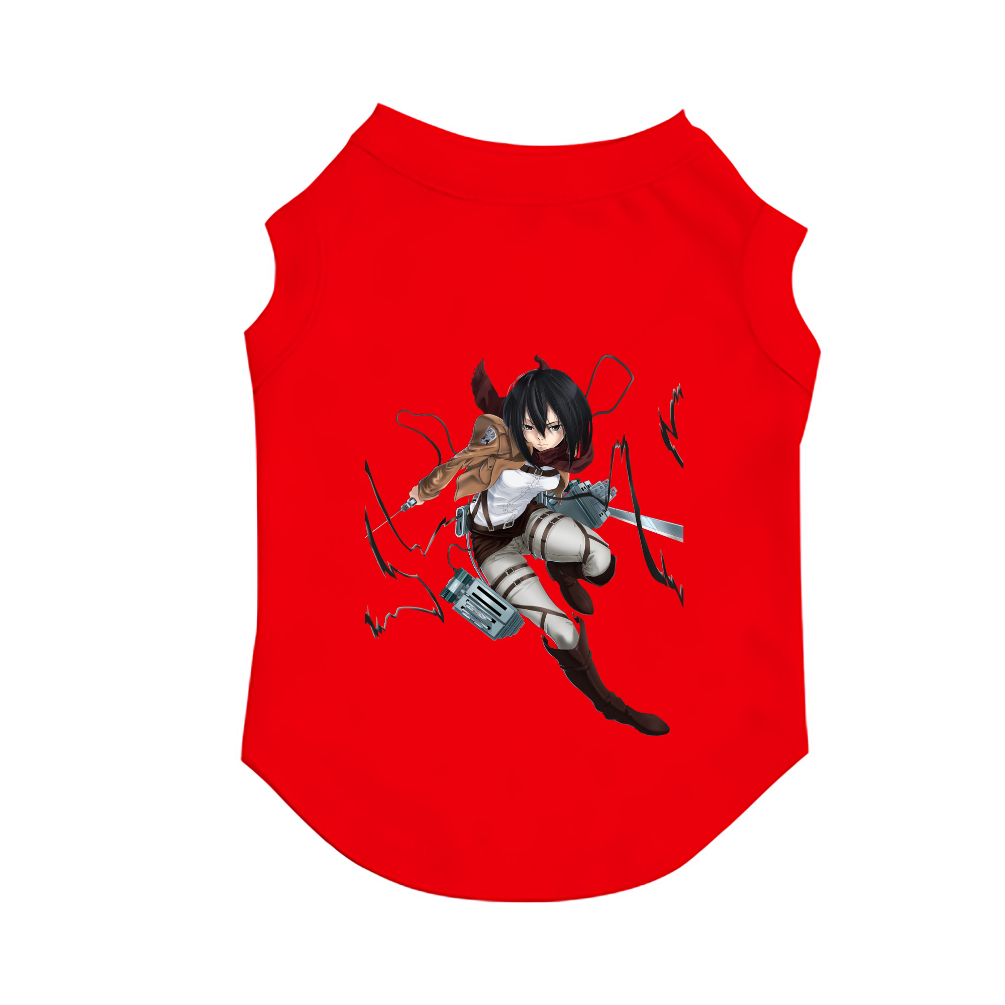 （画像用） 進撃の巨人 ミカサ·アッカーマン Attack on Titan Mikasa Ackerman ペット用ベスト