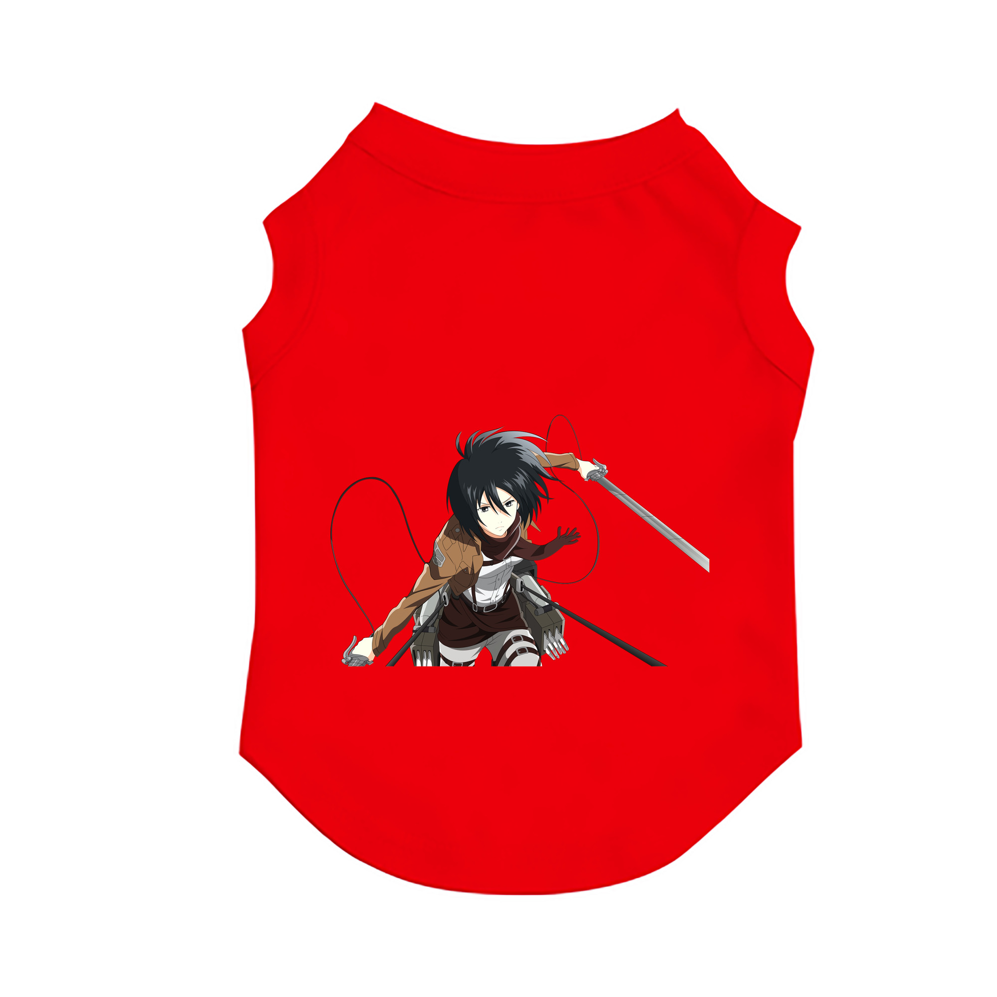 （画像用） 進撃の巨人 ミカサ·アッカーマン Attack on Titan Mikasa Ackerman ペット用ベスト