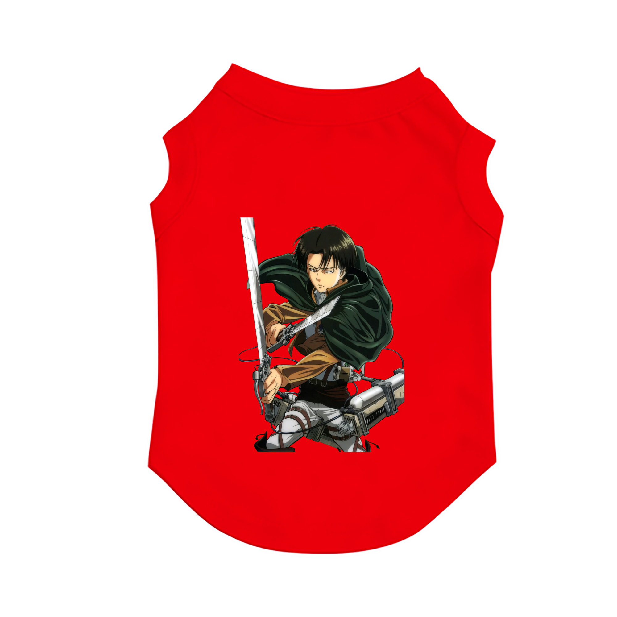 （画像用） 進撃の巨人 リヴァイ·アッカーマン Attack on Titan Levi Ackerman ペット用ベスト