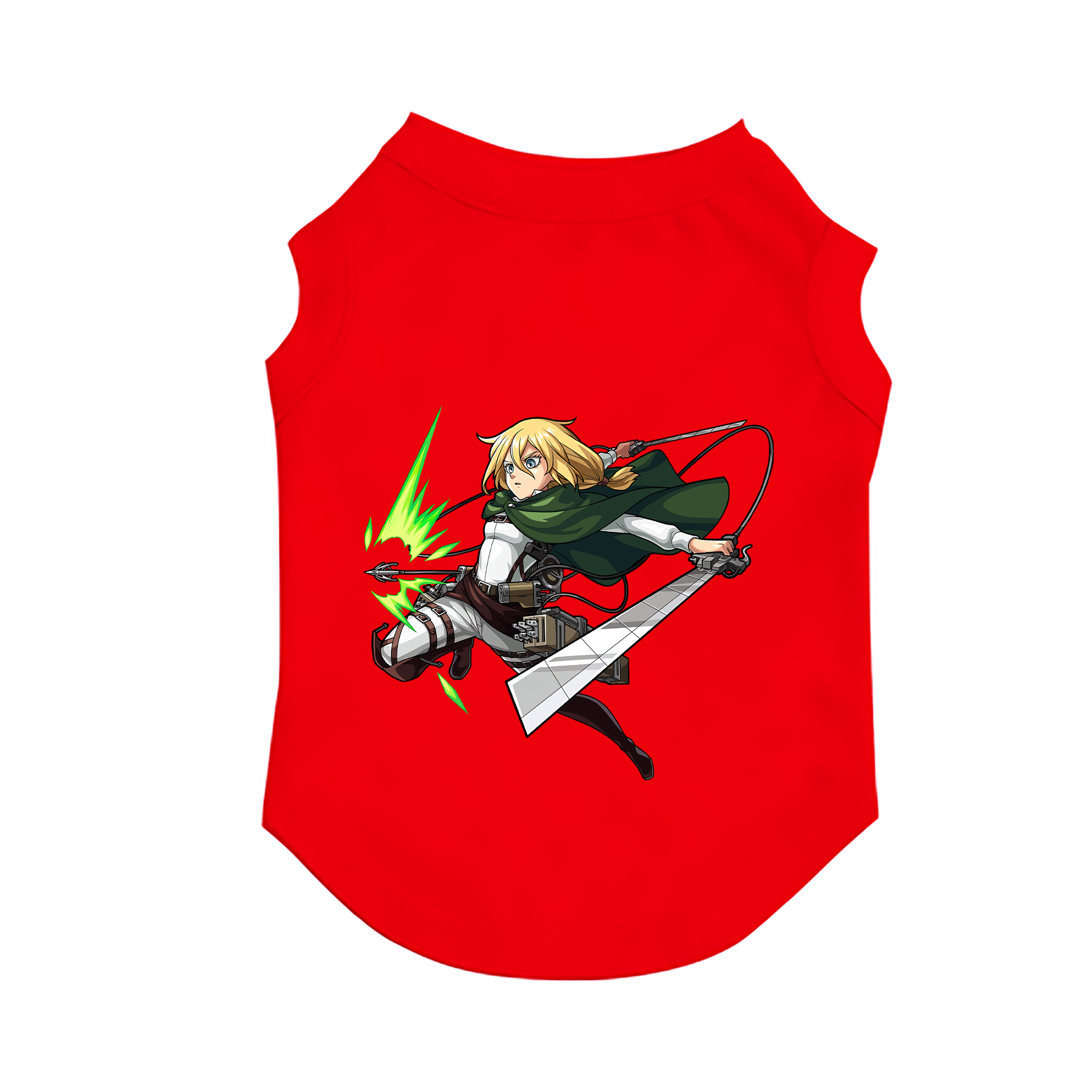 （画像用） 進撃の巨人 クリスタ·レンズ Attack on Titan Christa Lenz ペット用ベスト