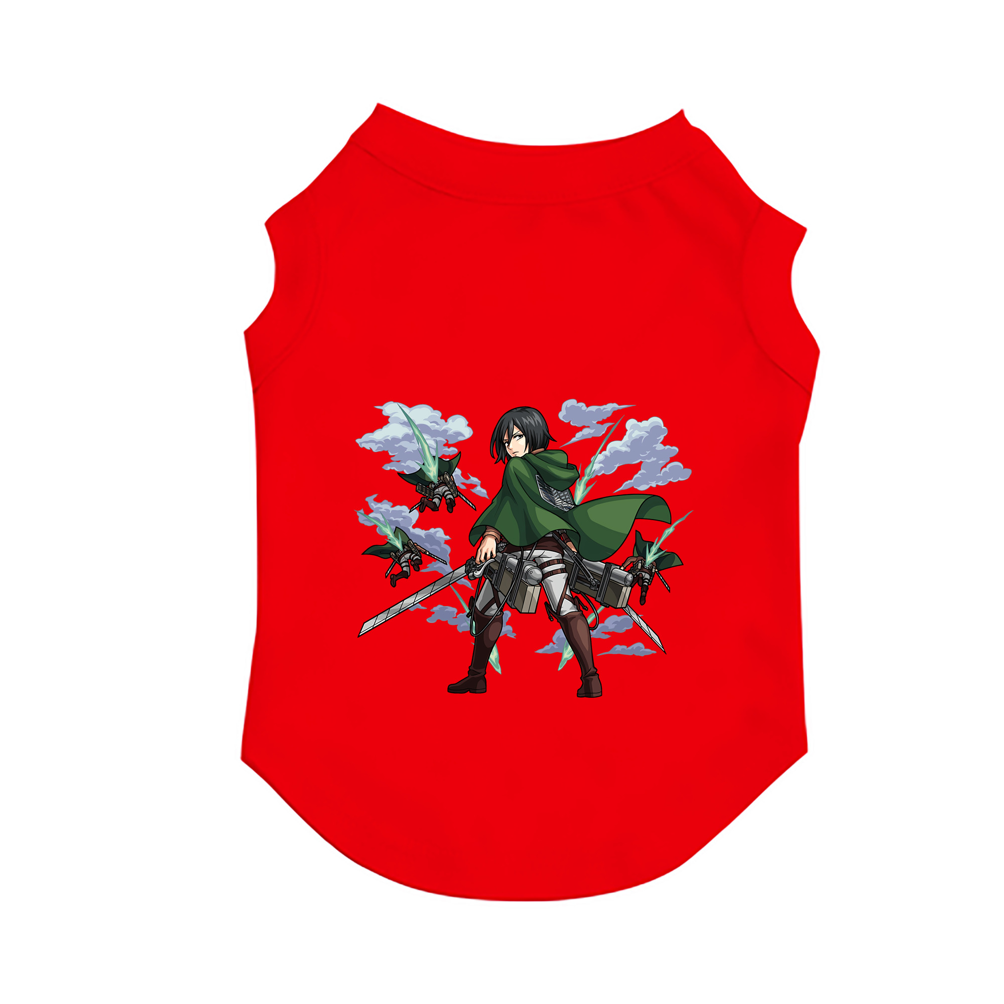 （画像用） 進撃の巨人 ミカサ·アッカーマン Attack on Titan Mikasa Ackerman ペット用ベスト