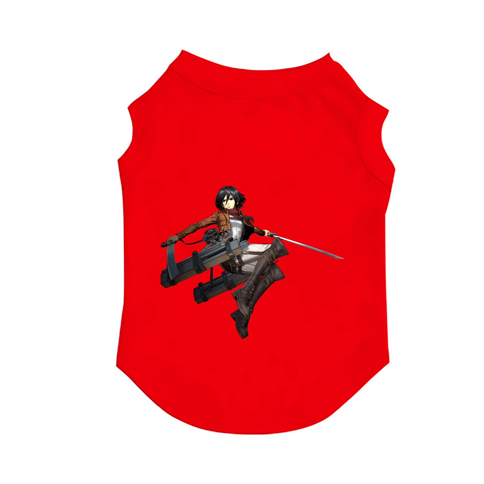 （画像用） 進撃の巨人 ミカサ·アッカーマン Attack on Titan Mikasa Ackerman ペット用ベスト